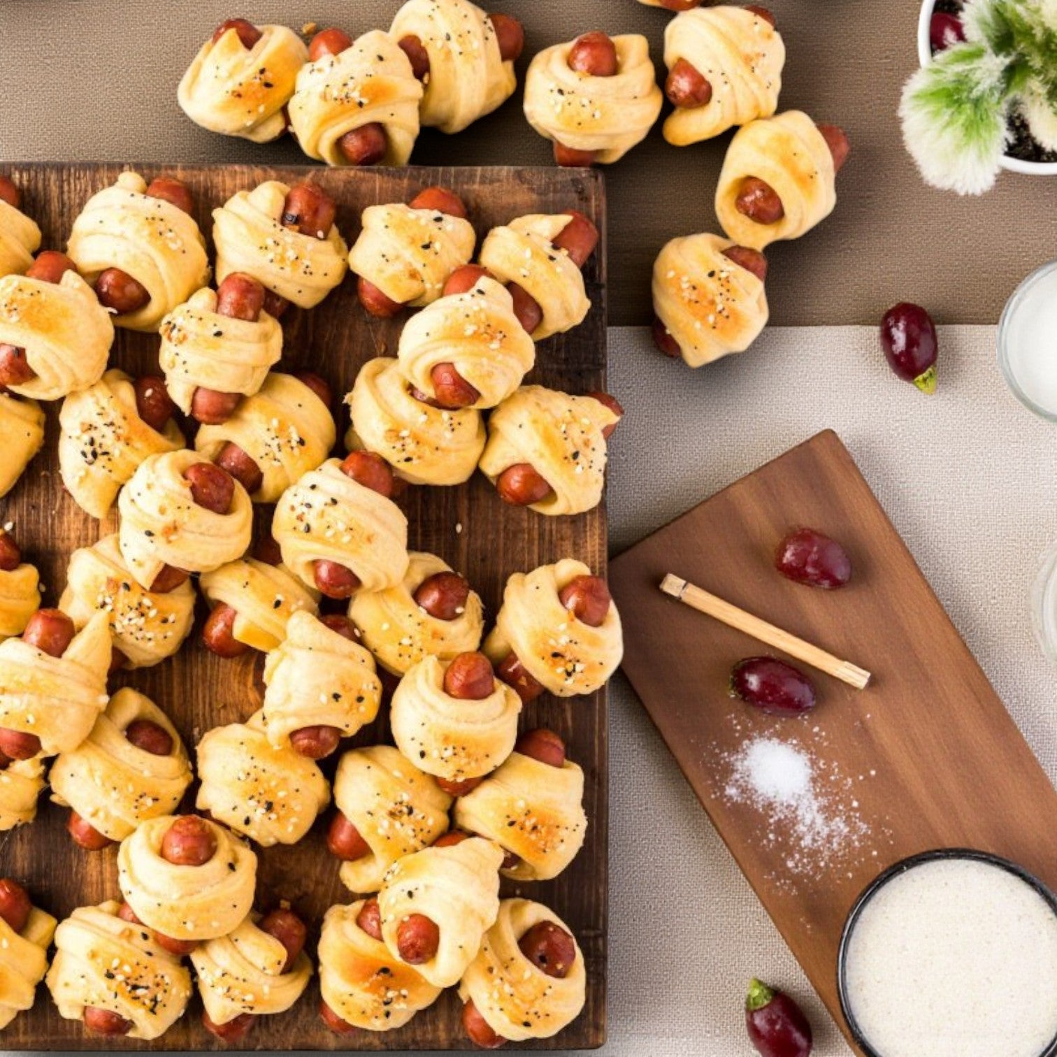 Pig In A Blanket!-Frank In Puff Pastry-Sysco Classic- 2 (50 Count) 100 Count Total- 1 Case
