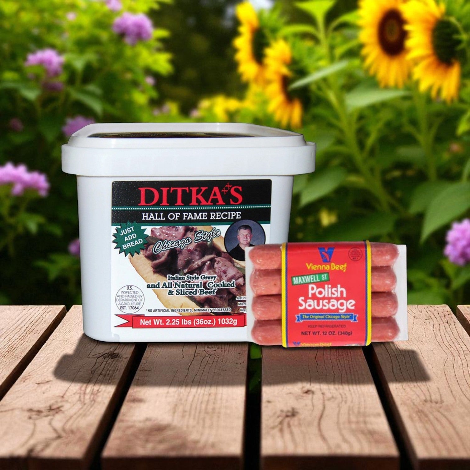 Chicago Favorites Combo Kit – Ditka’s Italian Beef, Maxwell St. Polish & Marconi Giardiniera