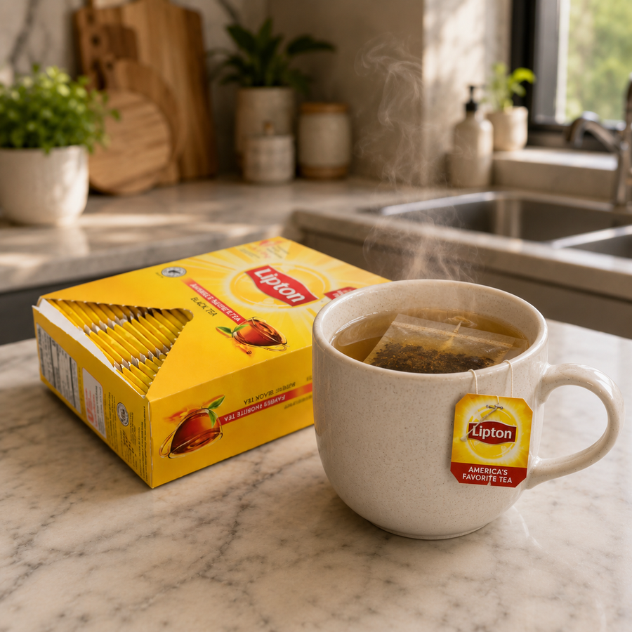 Hot Black Tea Bags – Individually Enveloped, 100 Tea Bags per Box, 10 Boxes per Case