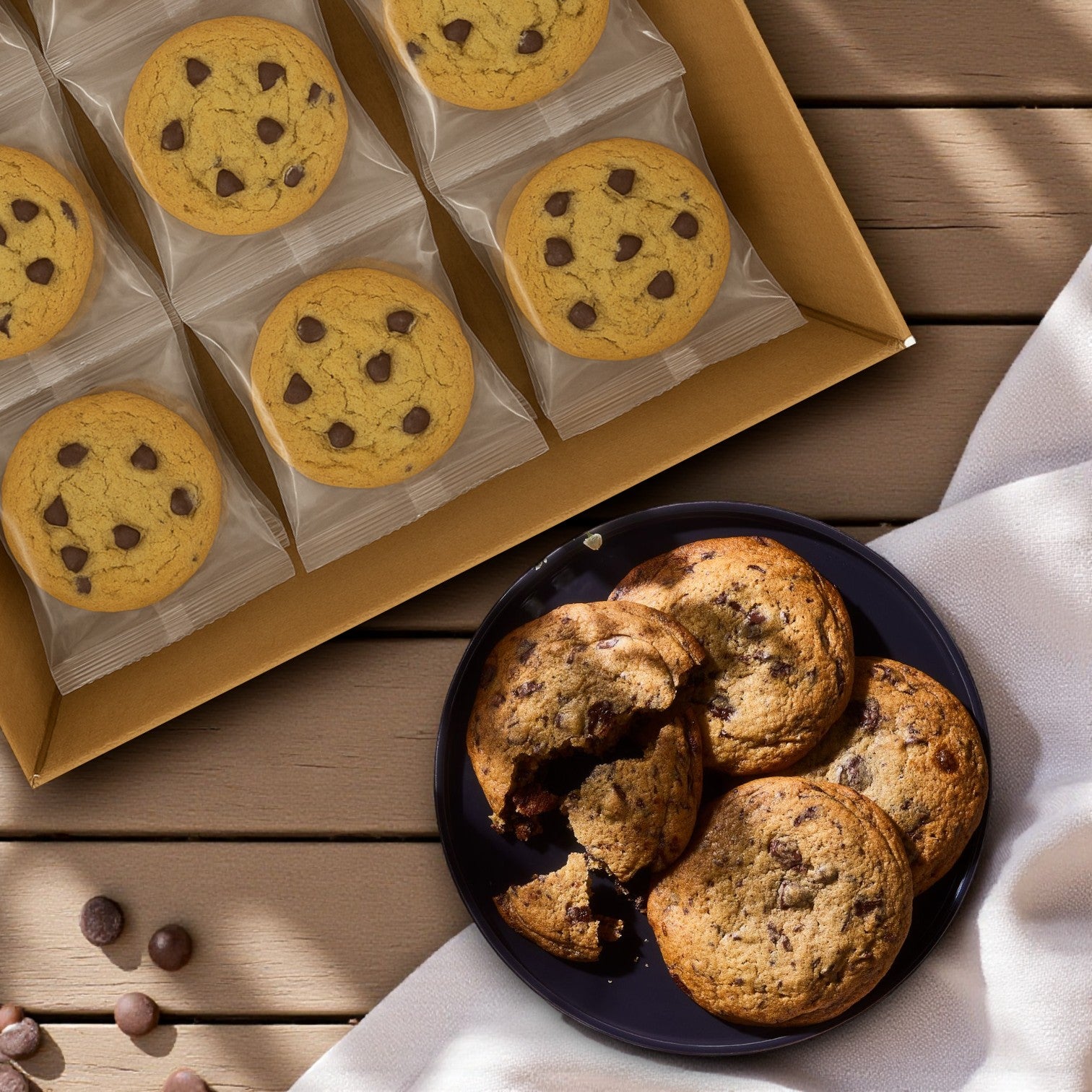 Bakers Source Cookie Chocolate Chip Clear Individually Wrapped 1 oz - 144 Count