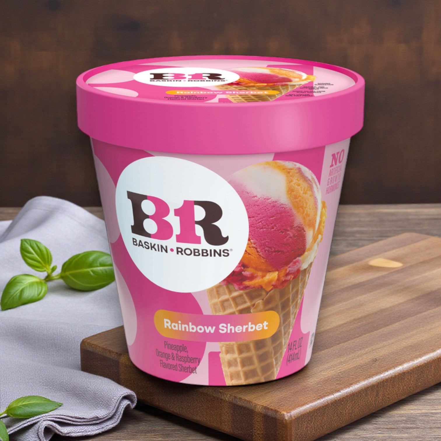 Baskin-Robbins Rainbow Sherbet – 14 fl oz