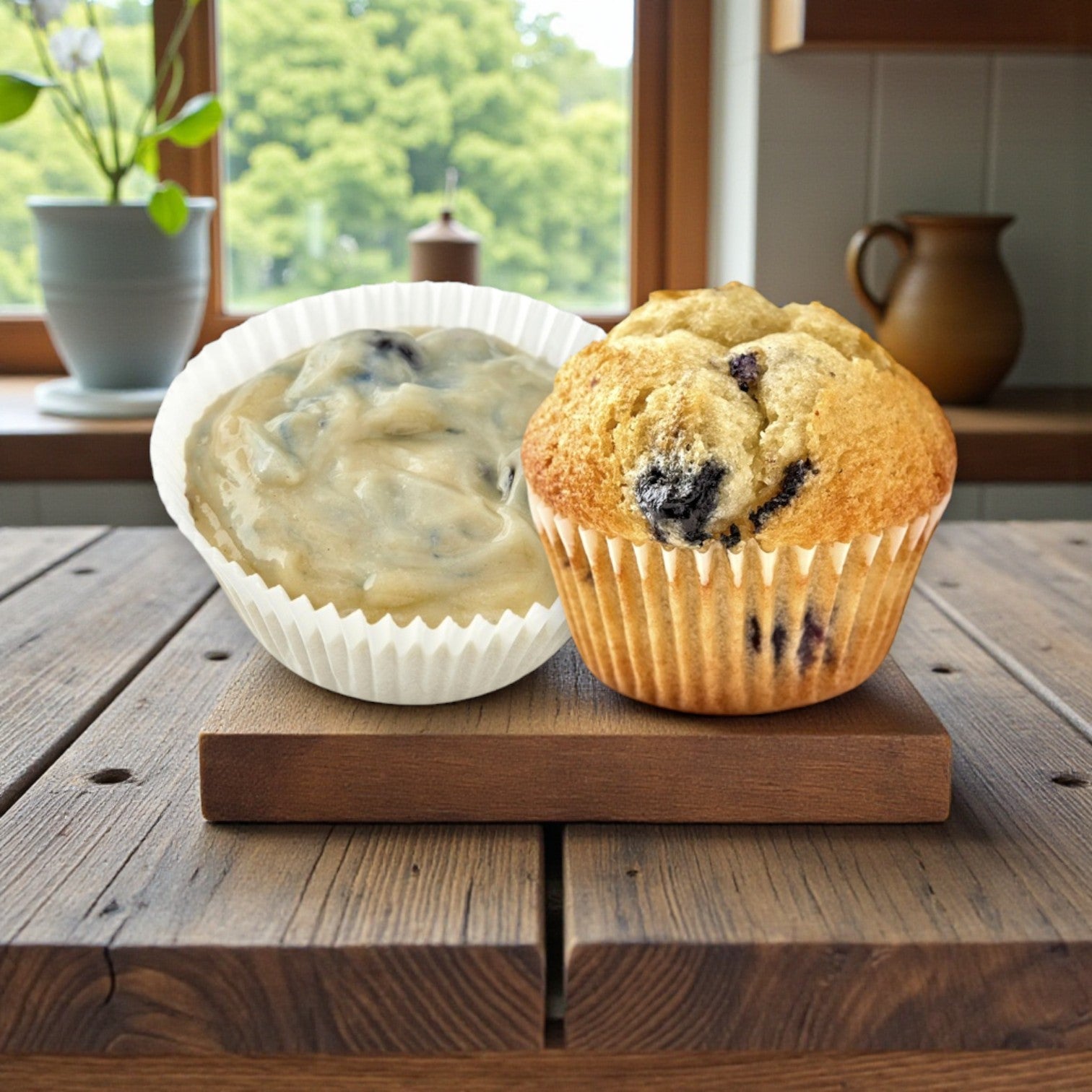 Pillsbury Blueberry Muffin Batter – 6 × 3 lb Containers