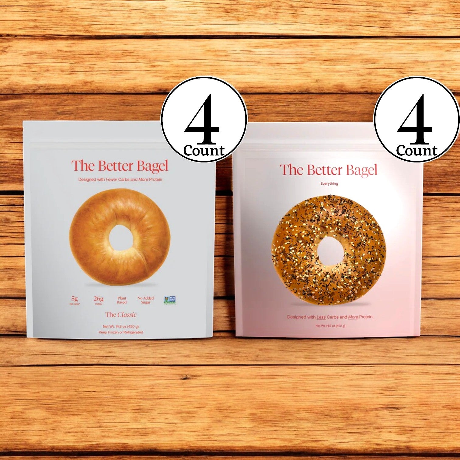 Better Brand - Better Brand Variety Pack,  The Classic Bags, 4 The Everything Bags - 8 Total Bags, 32 Total Bagels In Stock Ready to Ship!