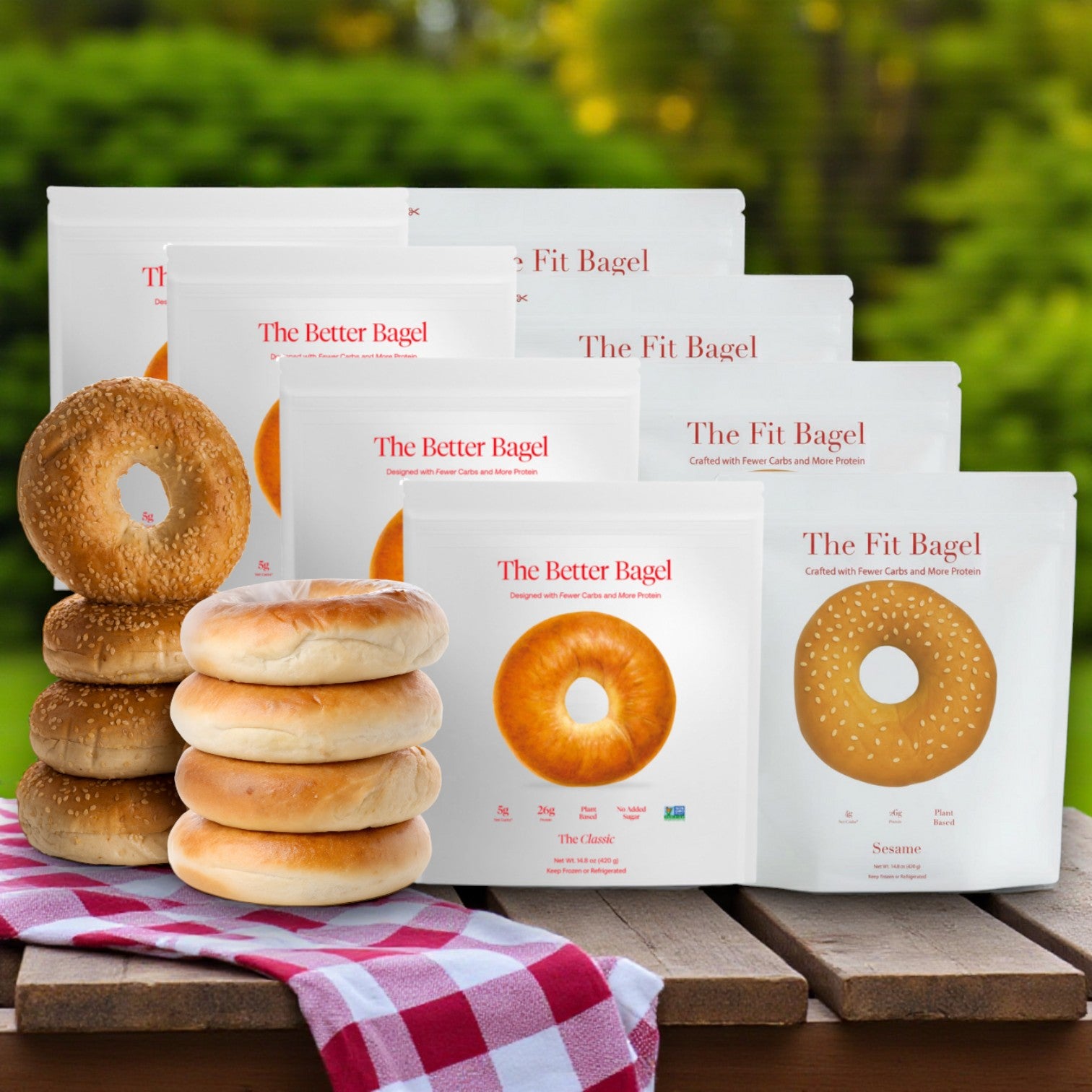 Better Classic Bagel & Fit Sesame Bagel Variety Pack – 8 Bags, 32 Total Bagels