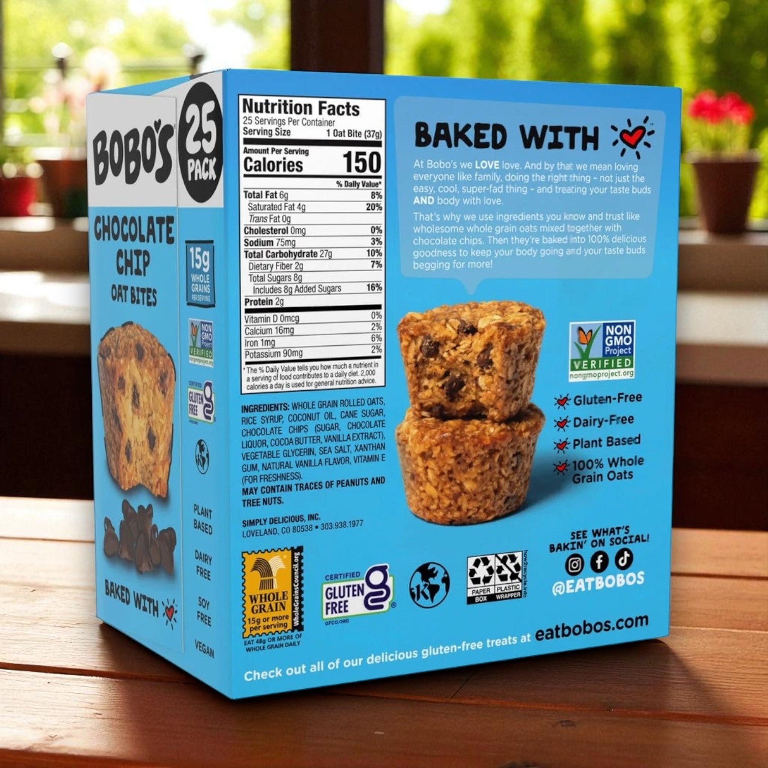 Bobo's Oat Bites Chocolate Chip 1.3 oz, 25-Count & Bobo's PB&Js Oat Bar Variety Pack, 2.1 oz, 20-Count & Bobo's Apple Pie Oat Bites, 20-Count