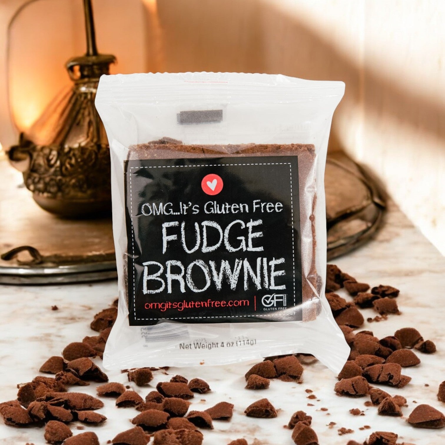 OMG It's Gluten Free, Brownie Fudge Gluten Free- 1 Case, 24 Pack