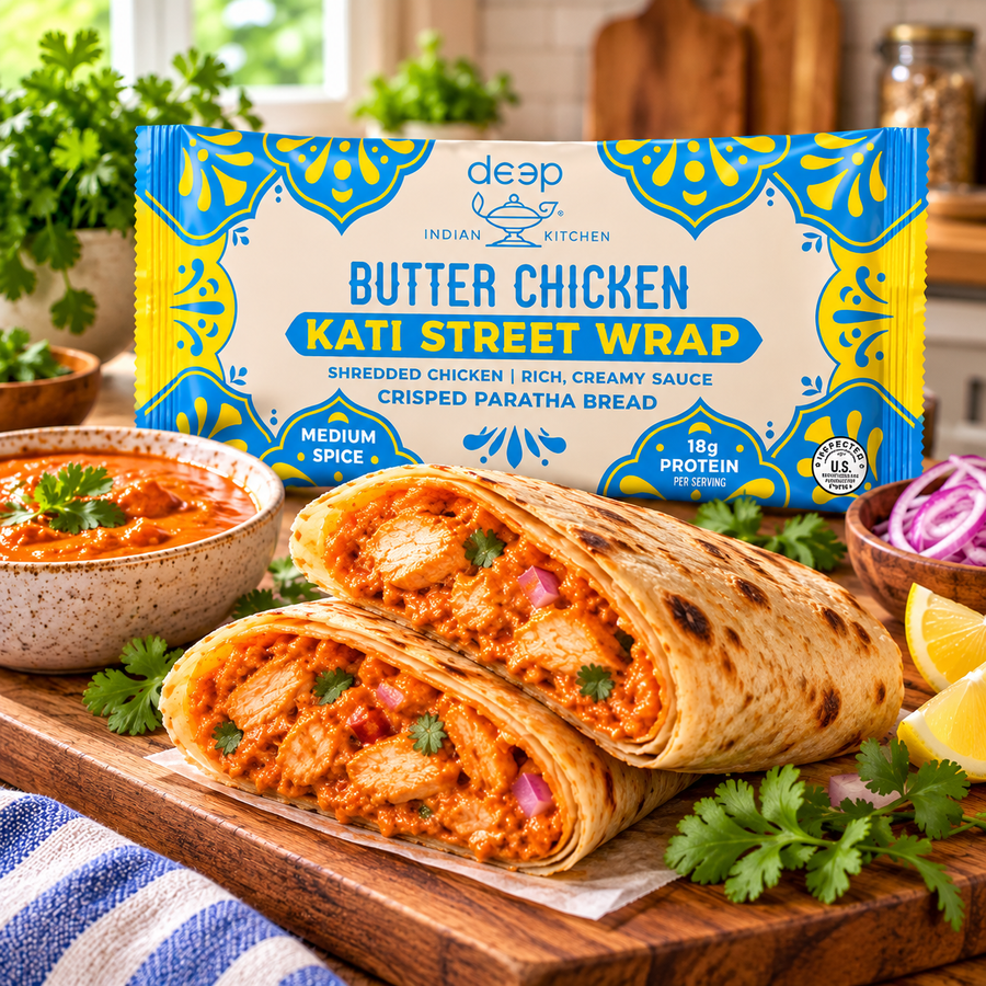 Deep Indian Kitchen Butter Chicken Kati Street Wrap – 5 oz