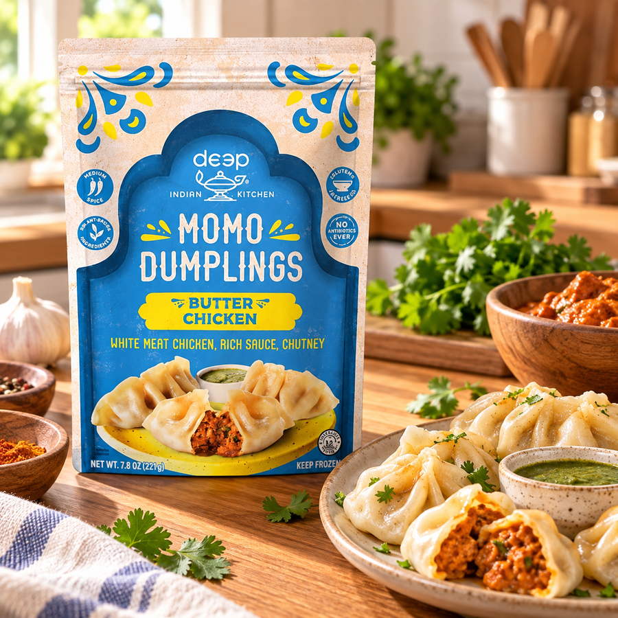 Deep Indian Kitchen Butter Chicken Momo Dumplings – 7.8 oz