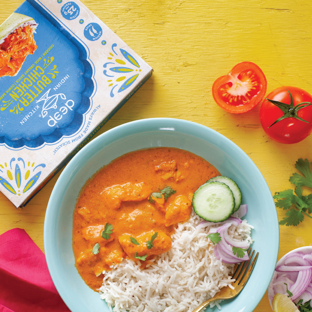 Deep Indian Kitchen Butter Chicken with Cumin Basmati Rice – 9 oz