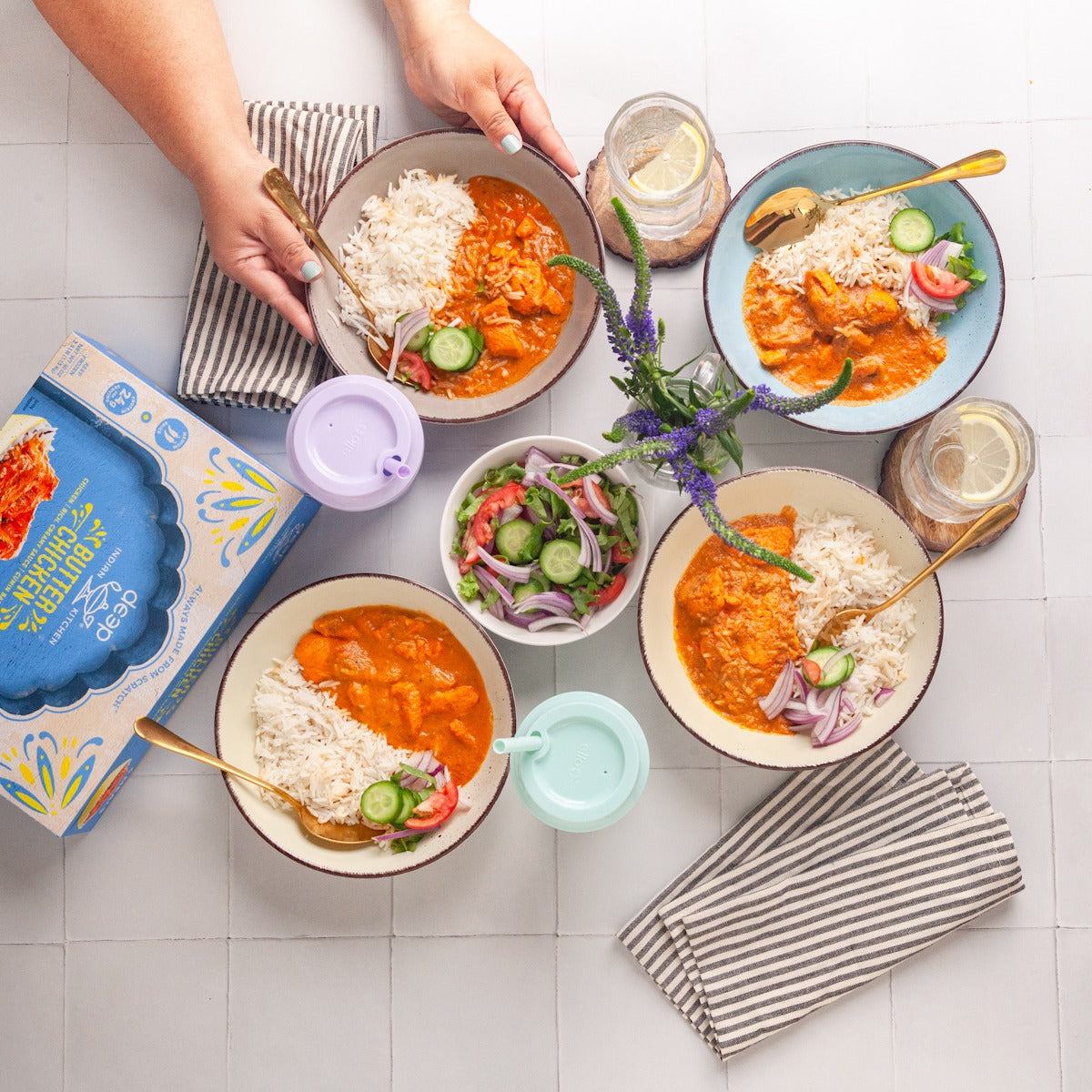 Deep Indian Kitchen Butter Chicken with Cumin Basmati Rice – 9 oz