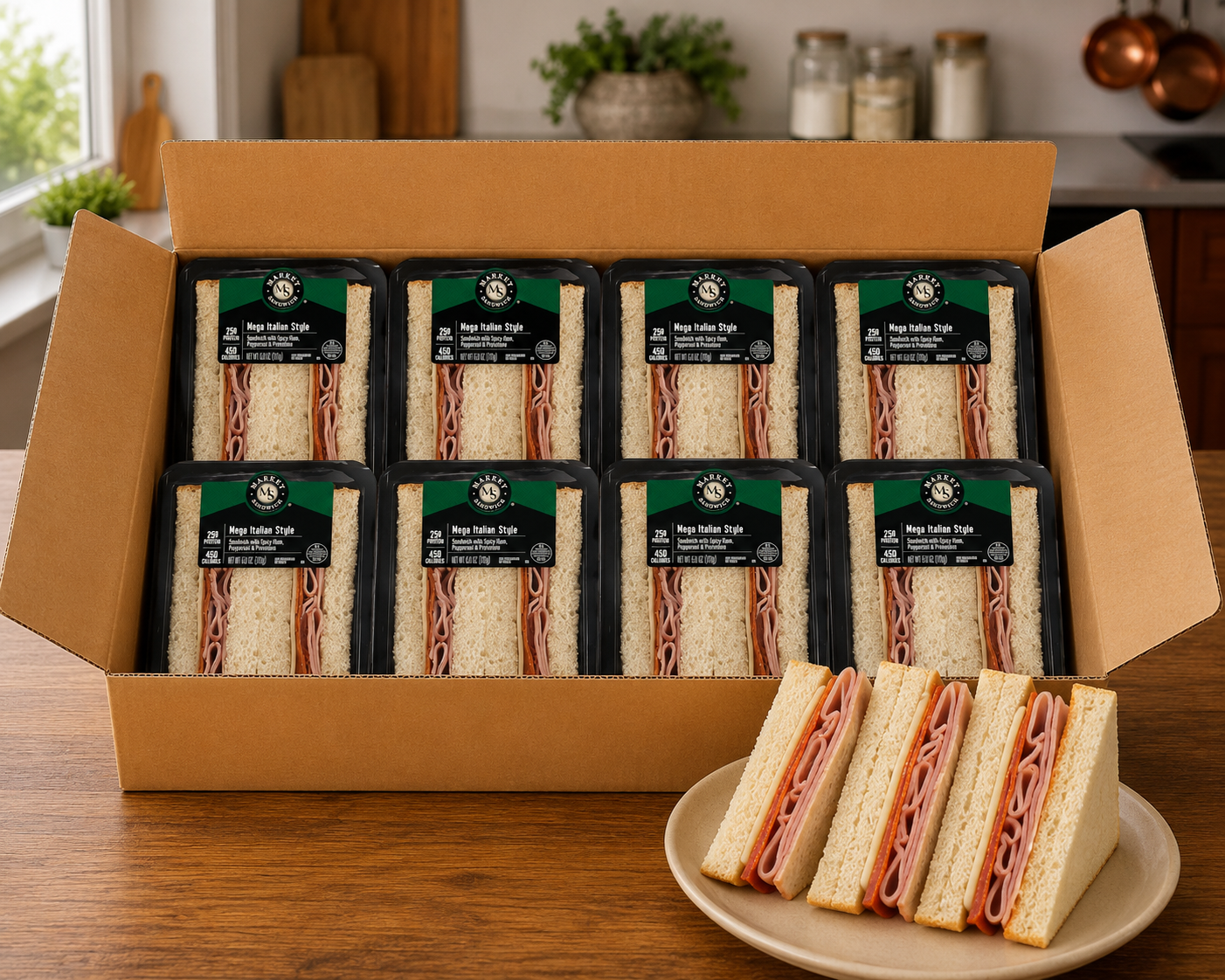 Market Mega Italian Style Sandwich Wedge – 6 oz (8 Per Case) Please allow 1–2 extra business days for delivery on this item.