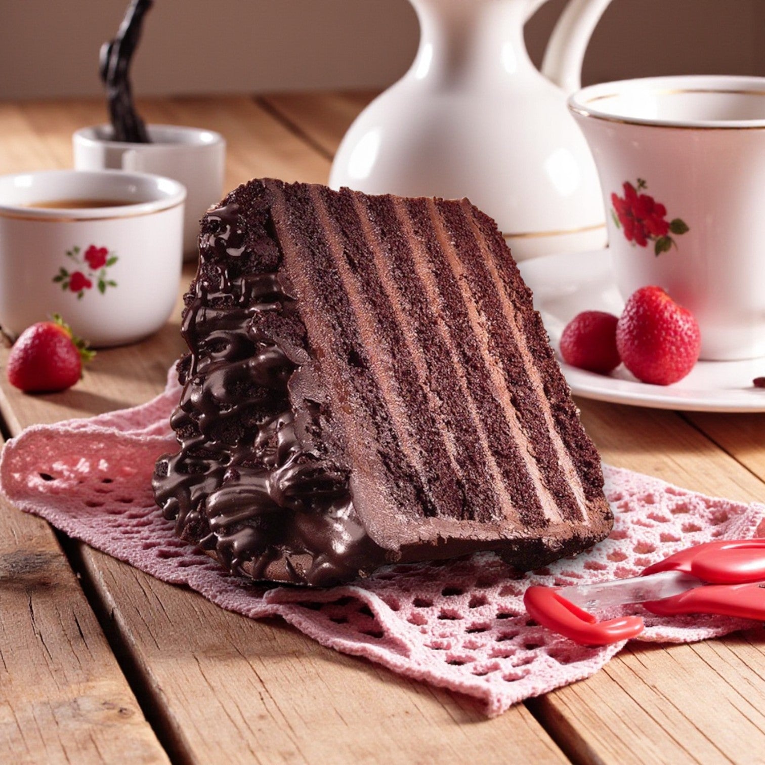 Sweet Street Uncut Chocolate Layer Cake – 2 Extra-Large Cakes (128 oz Each)