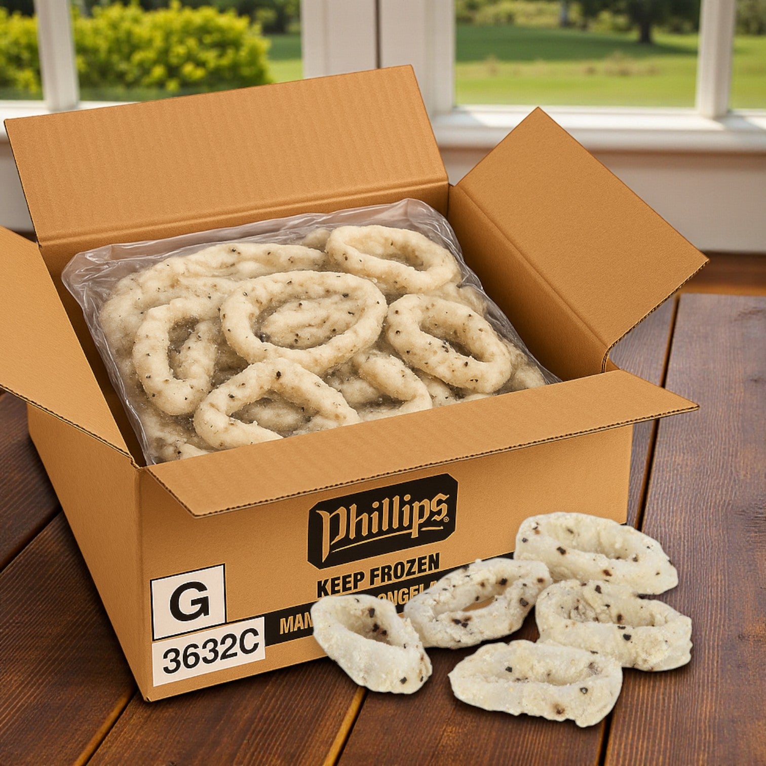 Phillip Foods Breaded Salt & Pepper Calamari Rings and Tentacles – 20/7 oz