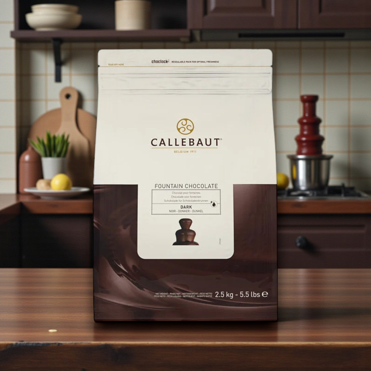 Callebaut – Dark Chocolate Fountain, 5 lbs