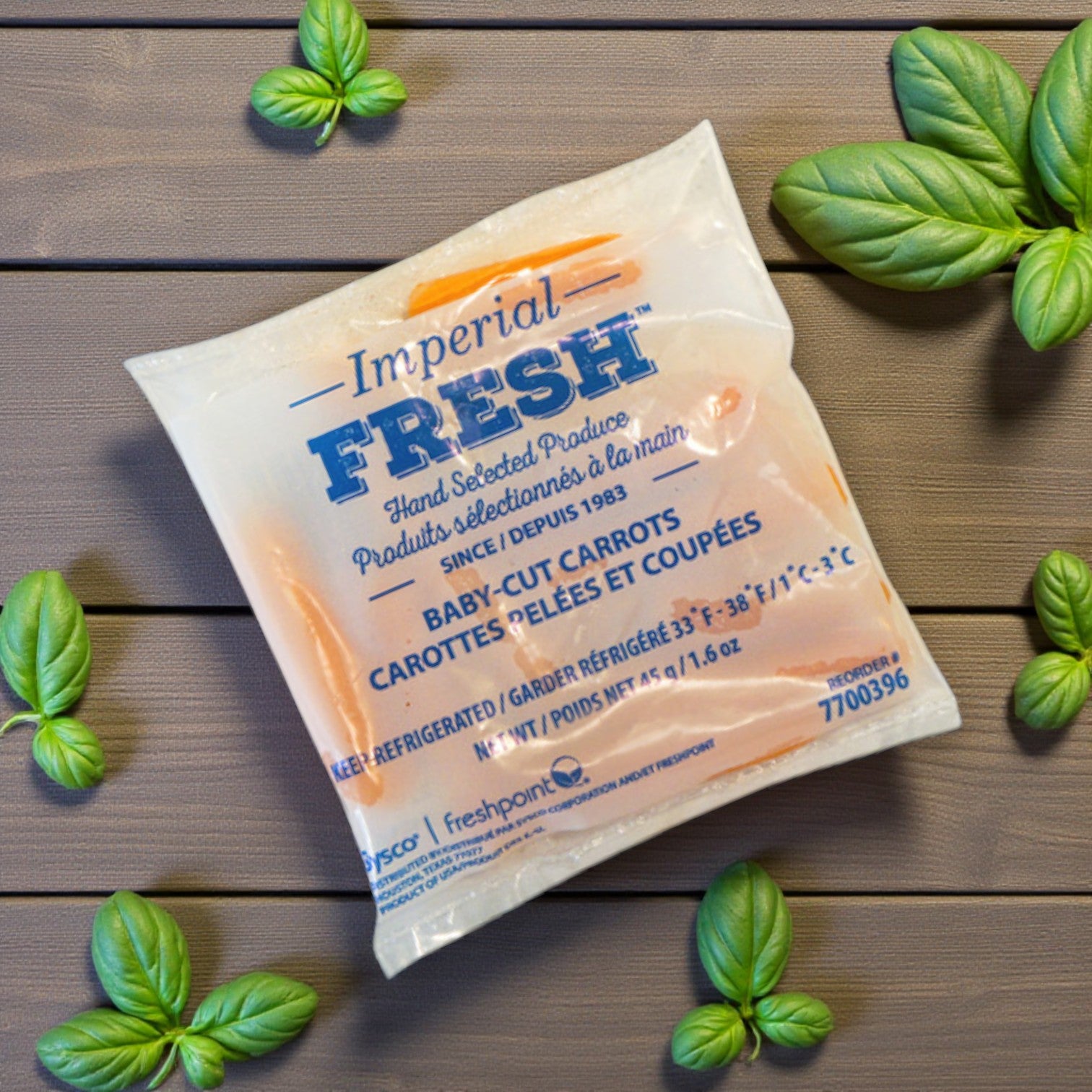 Baby Carrots in Bags-Cut Peeled 1.6 oz. - 200 Bags