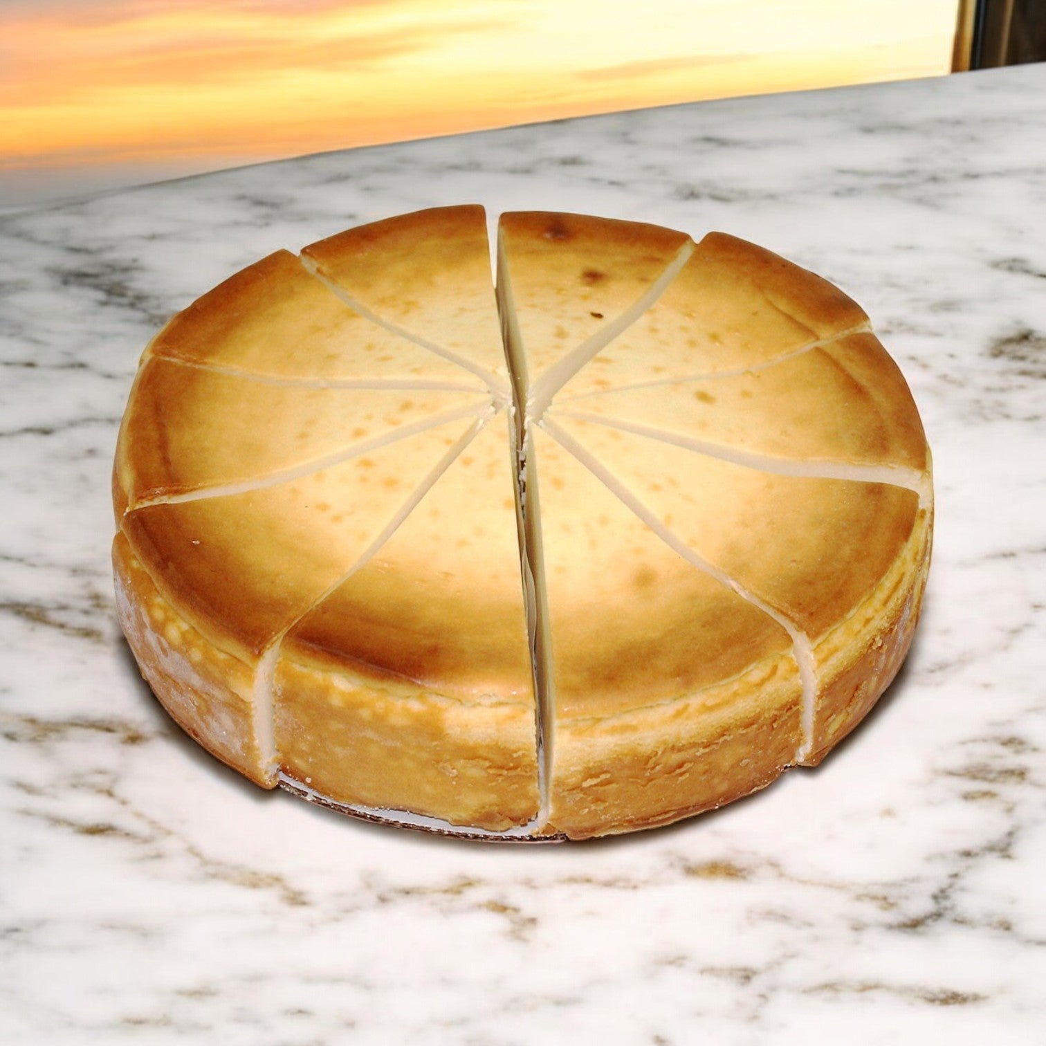 Elis Cheesecake, Plain Cheesecake, 10" Round Cake, 14 Slices, 2 Cakes in a Case