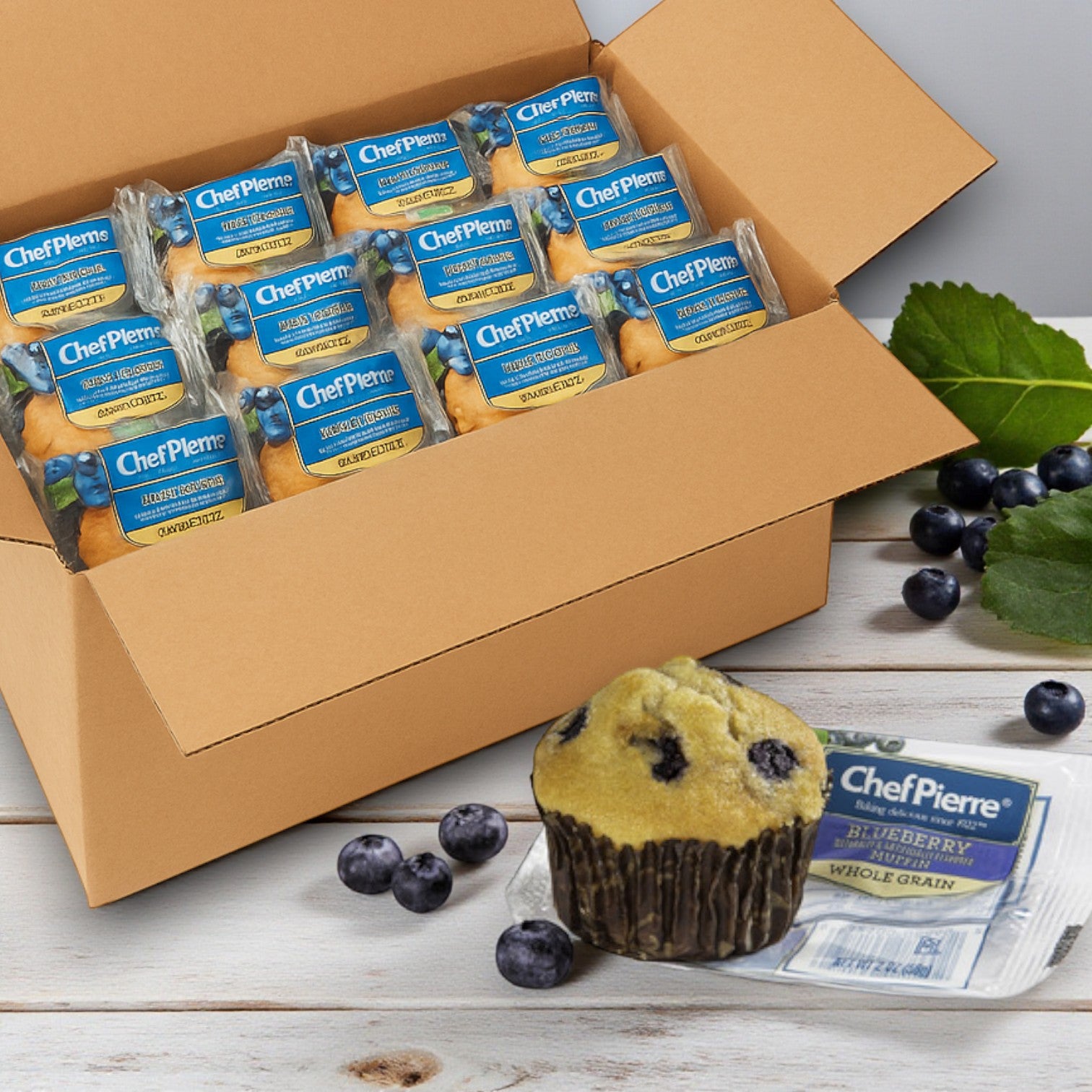 Chef Pierre Whole Grain Blueberry Muffins – 48/2 oz