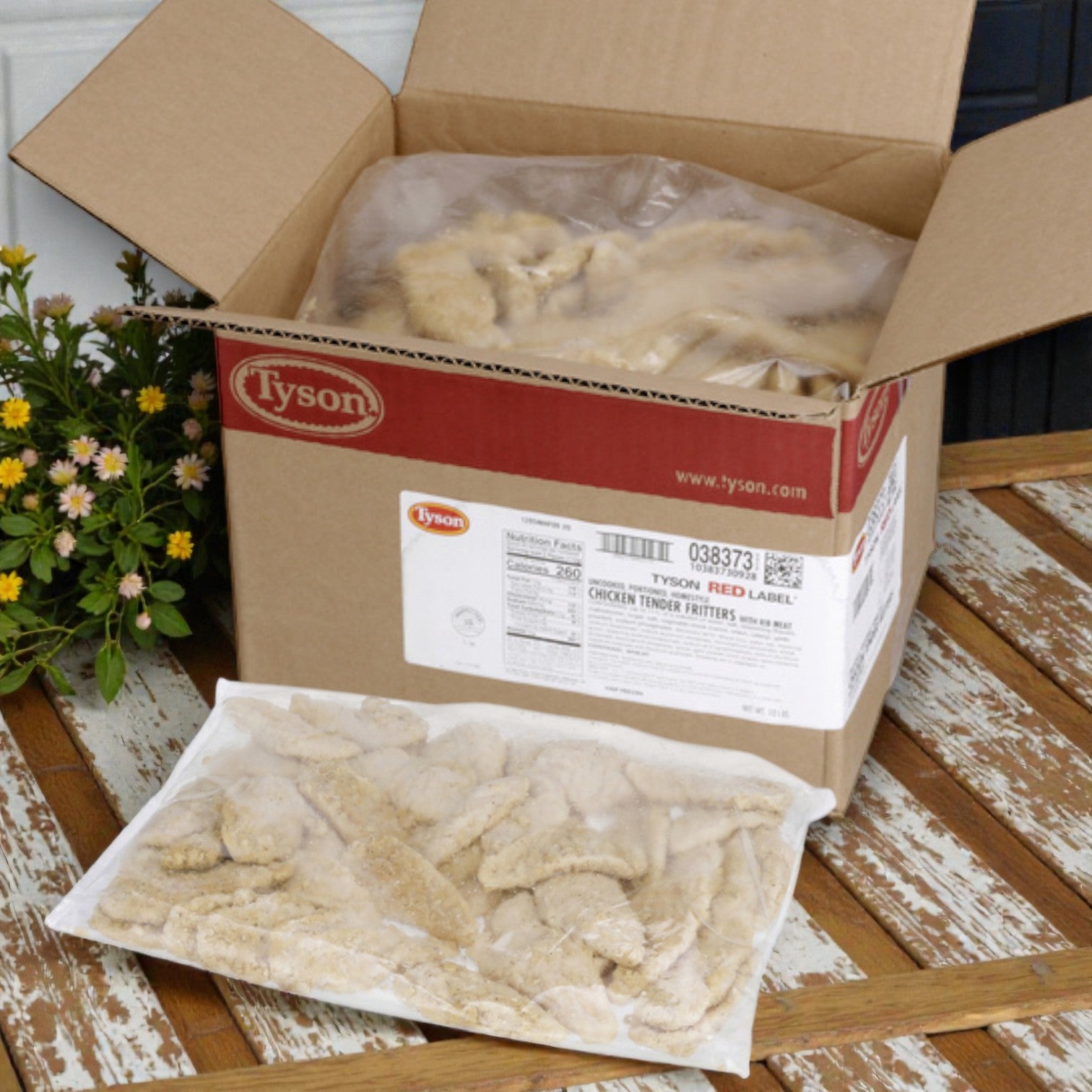 Tyson Red Label Chicken Tender Fritter Homestyle Select (2 × 5 lb)