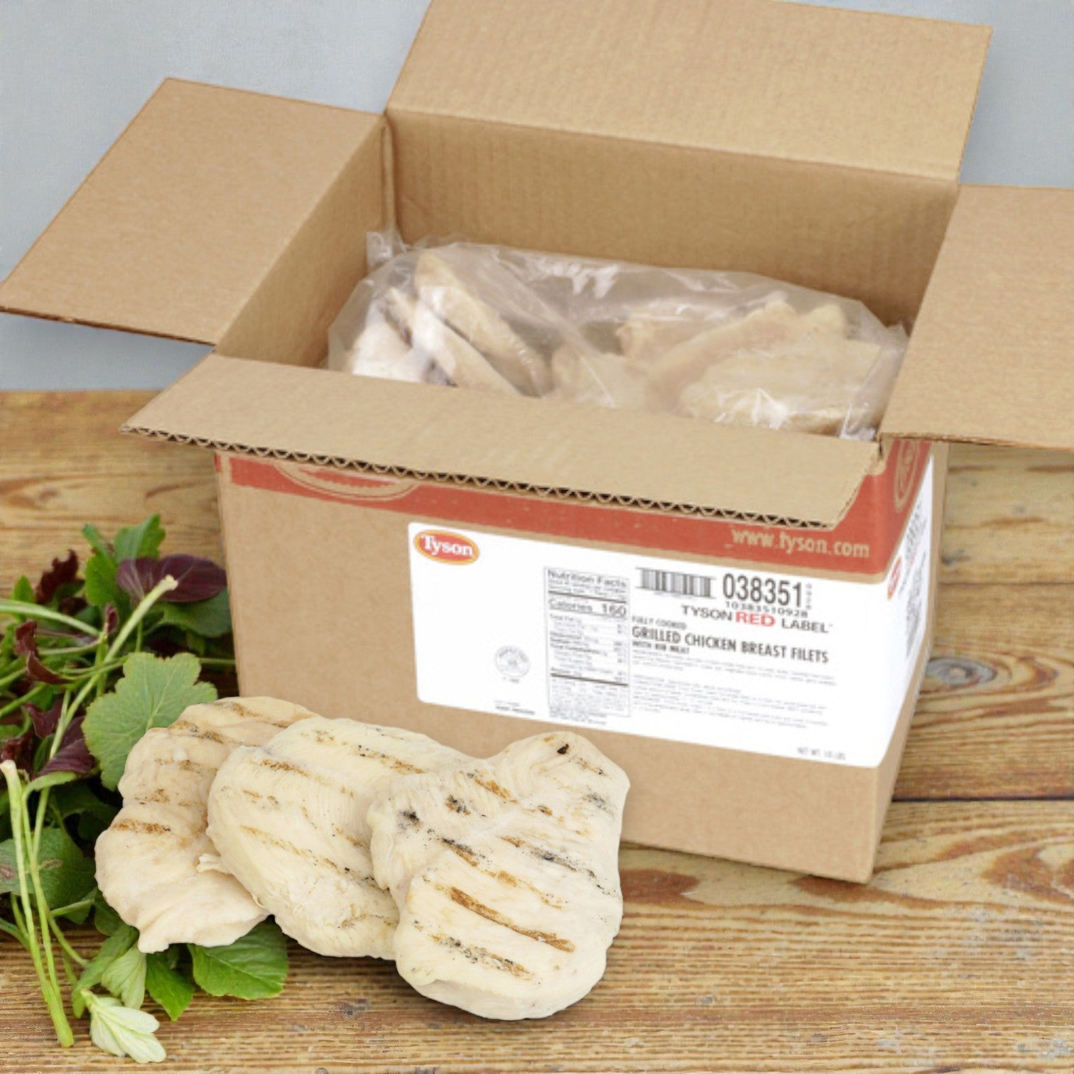 Tyson Red Label Chicken Breast Grill-Marked, Pre-Cooked (40 × 4 oz)