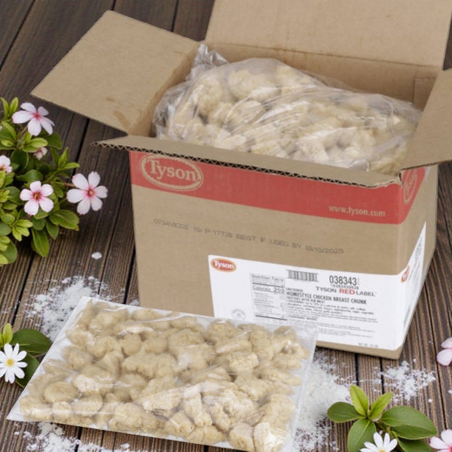 Tyson Red Label Boneless Breaded Chicken Wings – Fully Cooked (2 × 5 lb Bags)