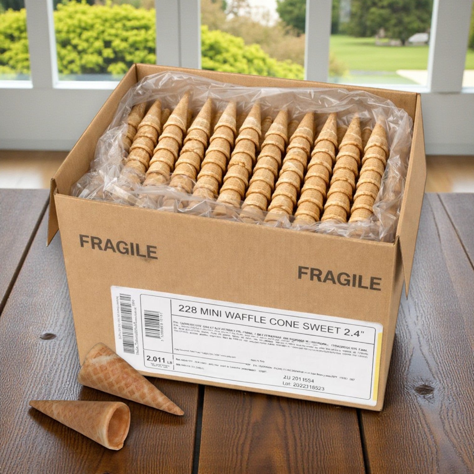 Pidy Mini Waffle Cones – 228 Count