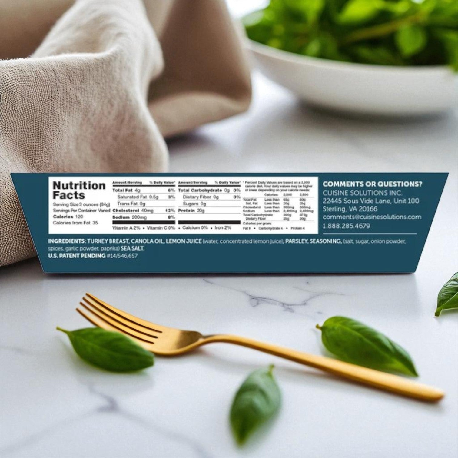 Cuisine Solutions Sliced Turkey Breast with Citrus Herbs