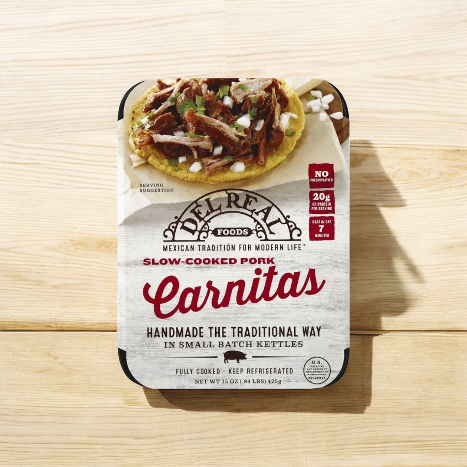 Del Real Carnitas, 12 oz. - 1 Case, 4 Packs