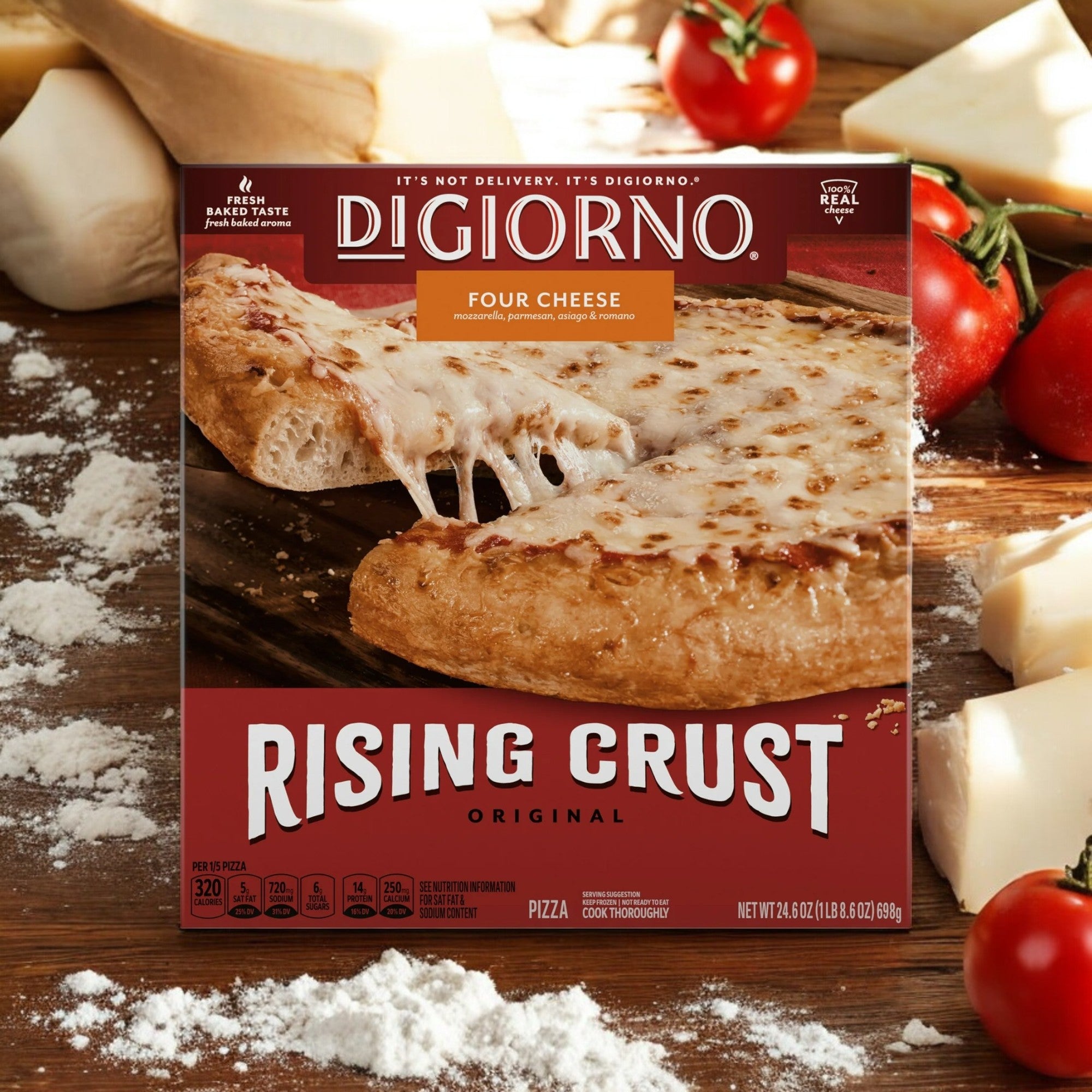 DiGiorno Rising Crust Four Cheese Frozen Pizza – 24.6 oz