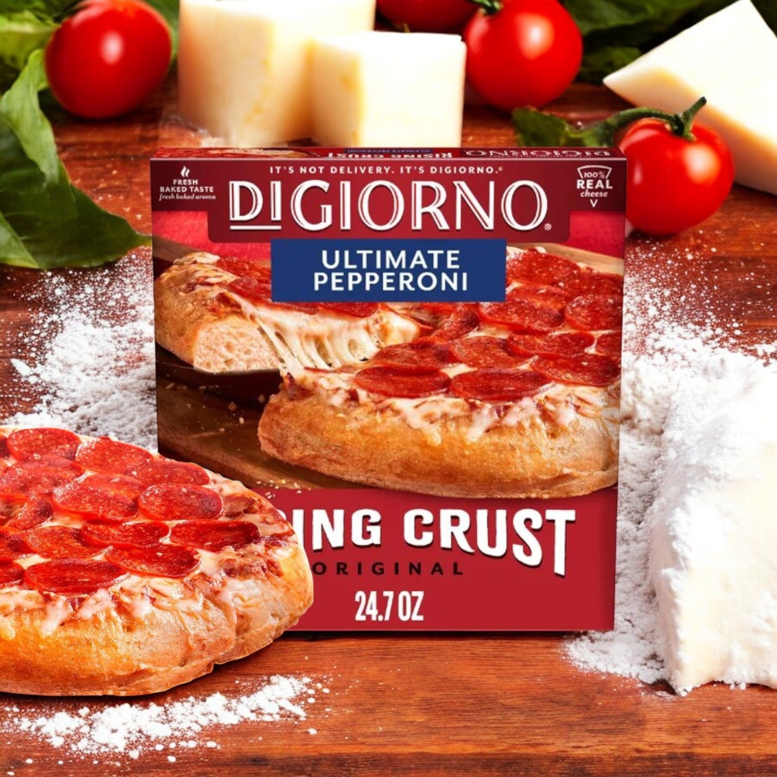 DiGiorno Rising Crust Pepperoni Frozen Pizza – 24.7 oz