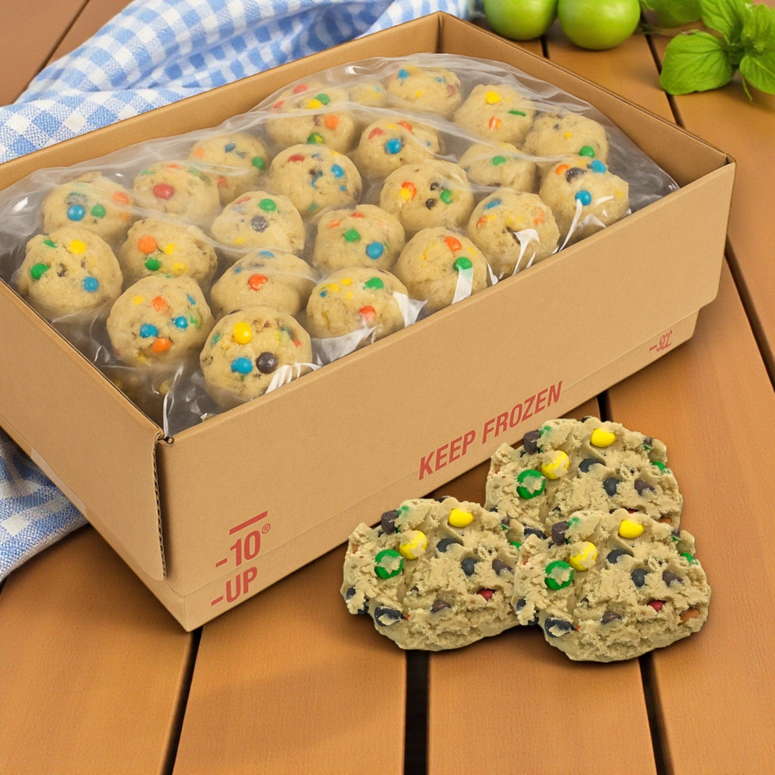 David's Cookies Dough Cookie - M&M (80/4 oz)