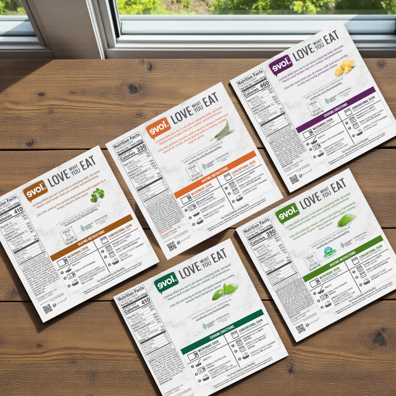 EVOL Frozen Meal Variety Combo