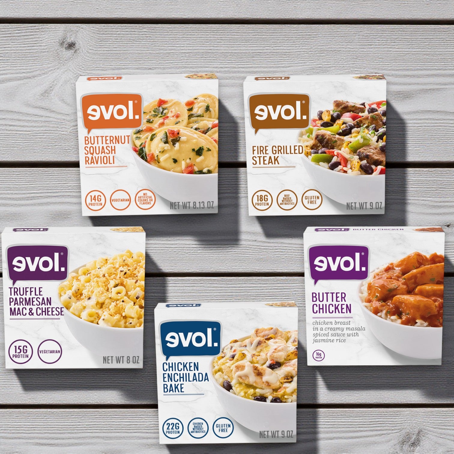 EVOL Frozen Meal Variety Combo