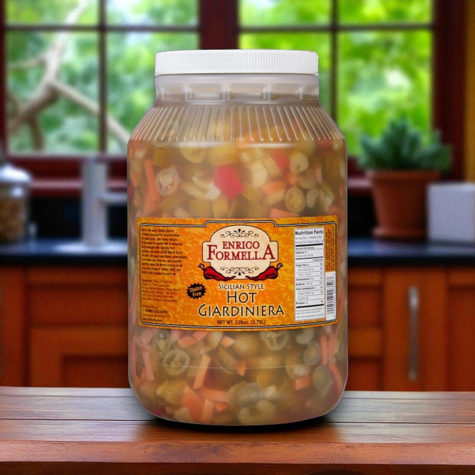 Enrico Formella Hot Giardiniera Pepper – 1 Gallon