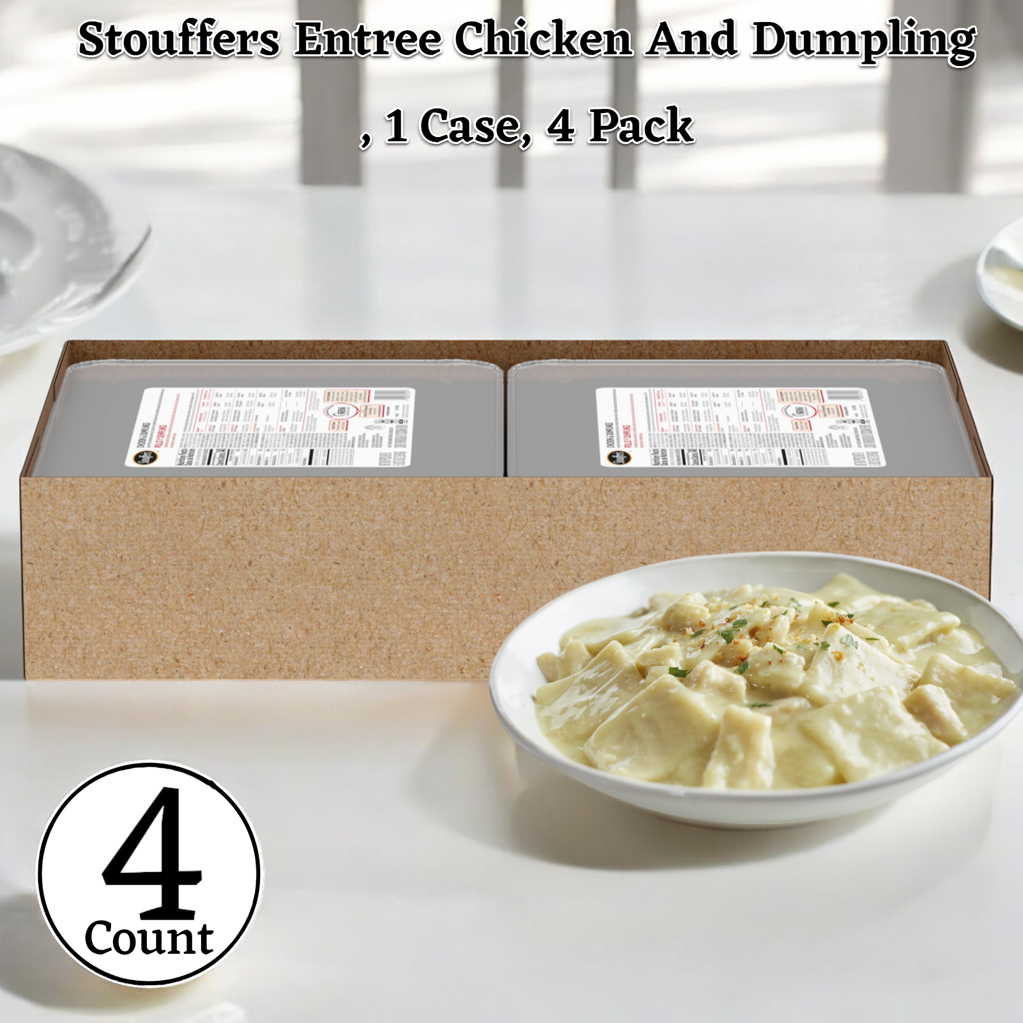 Stouffer's Entree Chicken And Dumpling, 95 oz. - 1 Case, 4 Pack