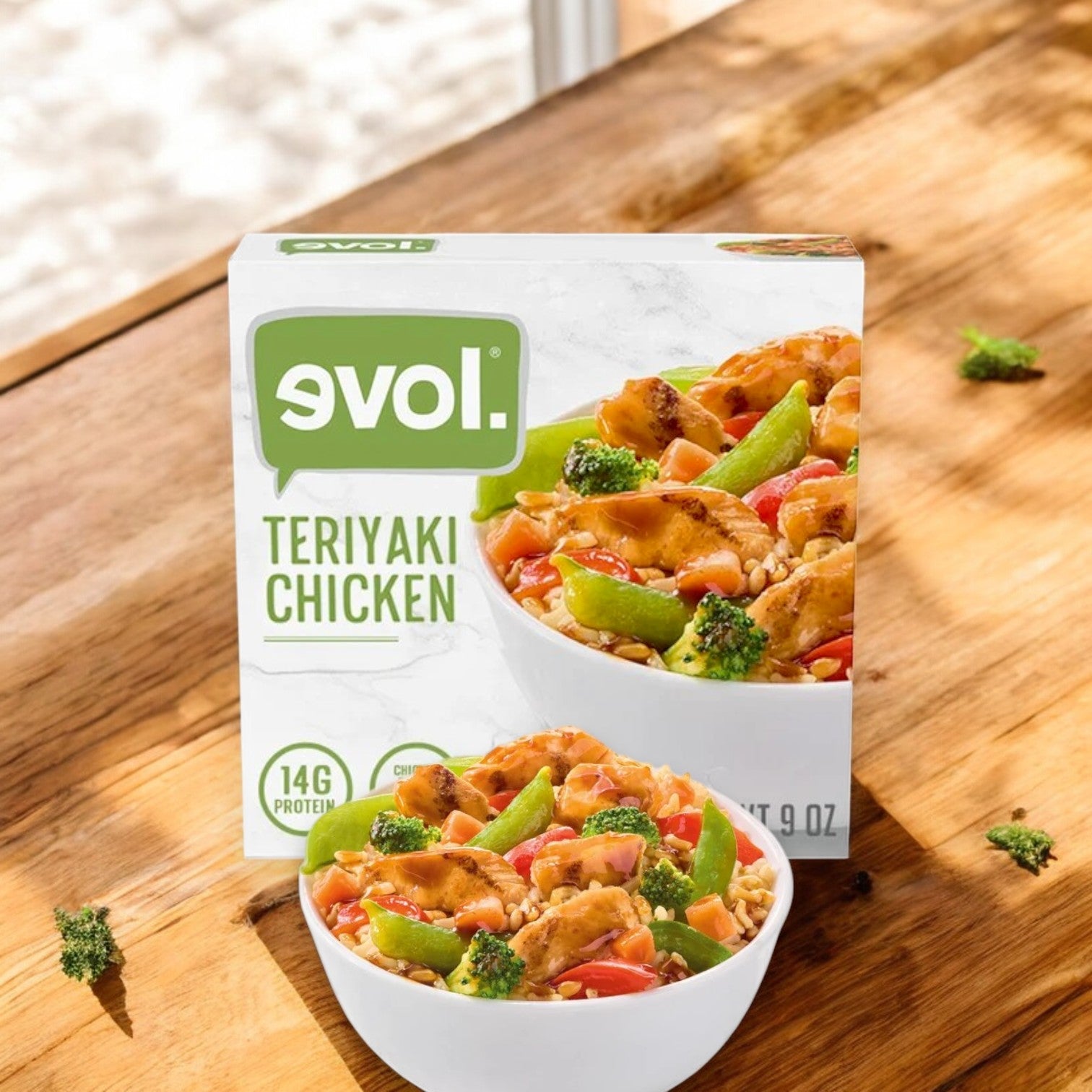 Evol Teriyaki Chicken Frozen Meal, 9 oz, 3 Packs
