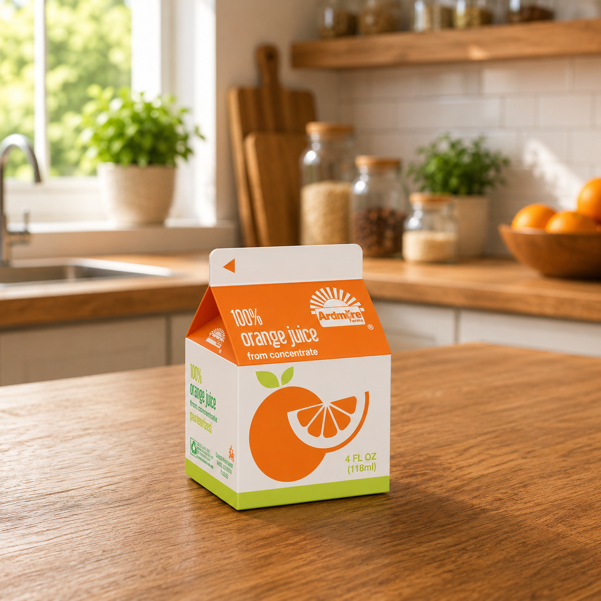 Ardmore Farms 100% Orange Juice – 4 fl oz per  Carton, 70 Cartons per Case