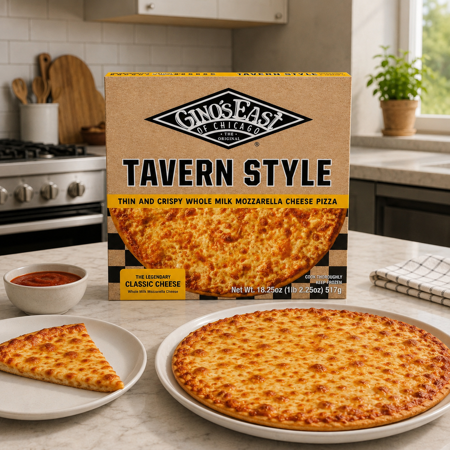 Gino's East Tavern Style Classic Cheese Pizza, 18.25 oz, 1 Count