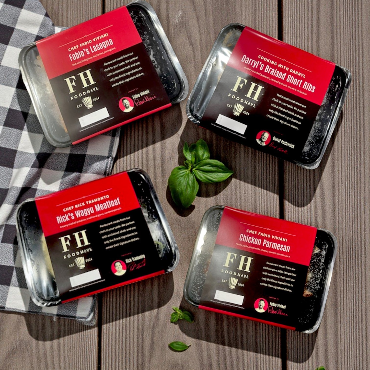 Foodhaul Frozen Meals- Chef’s Signature Entrée Combo – 4 Gourmet Meals