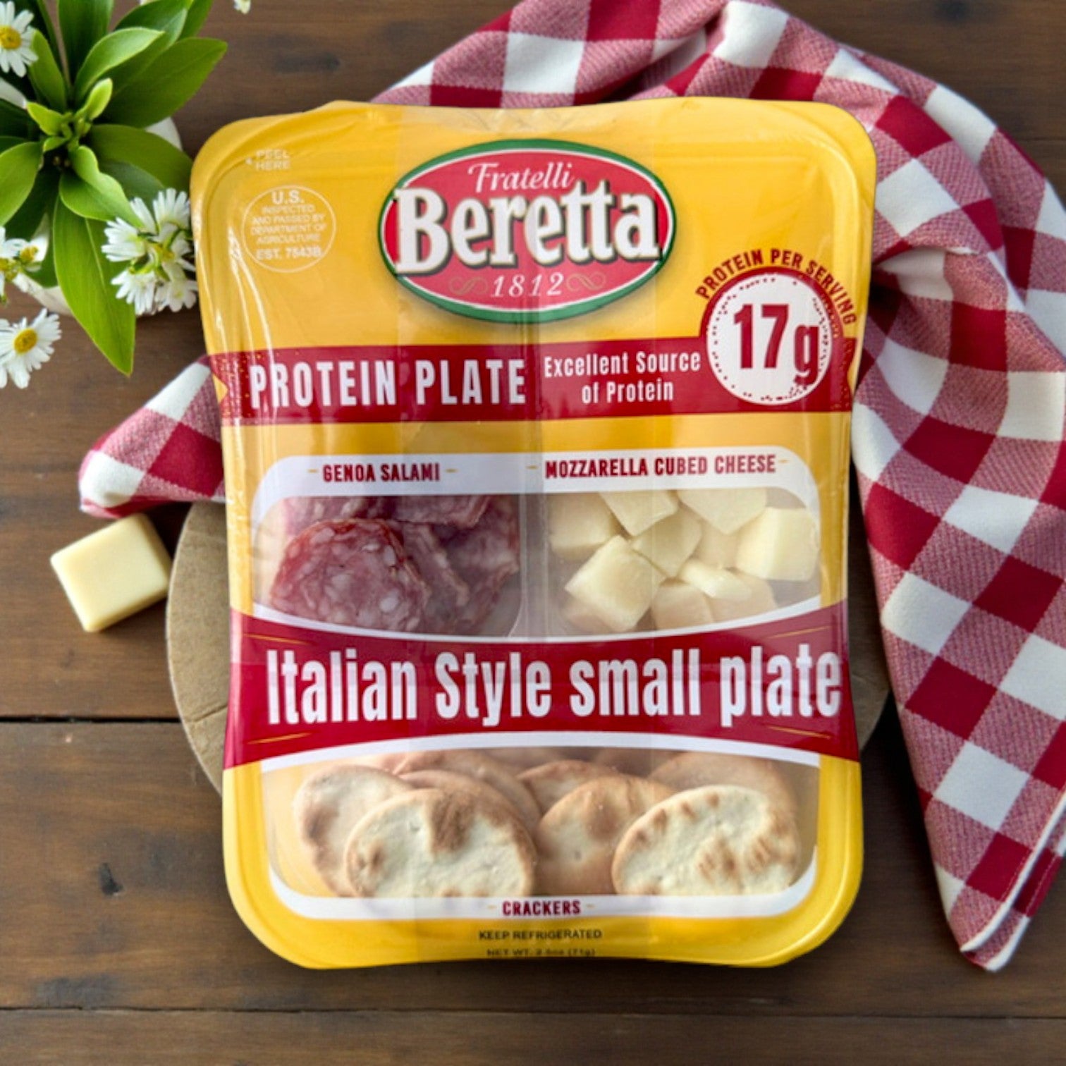 Fratelli Beretta Protein Plate, Italian Style Small Plate, 2.5 oz, 5-Count
