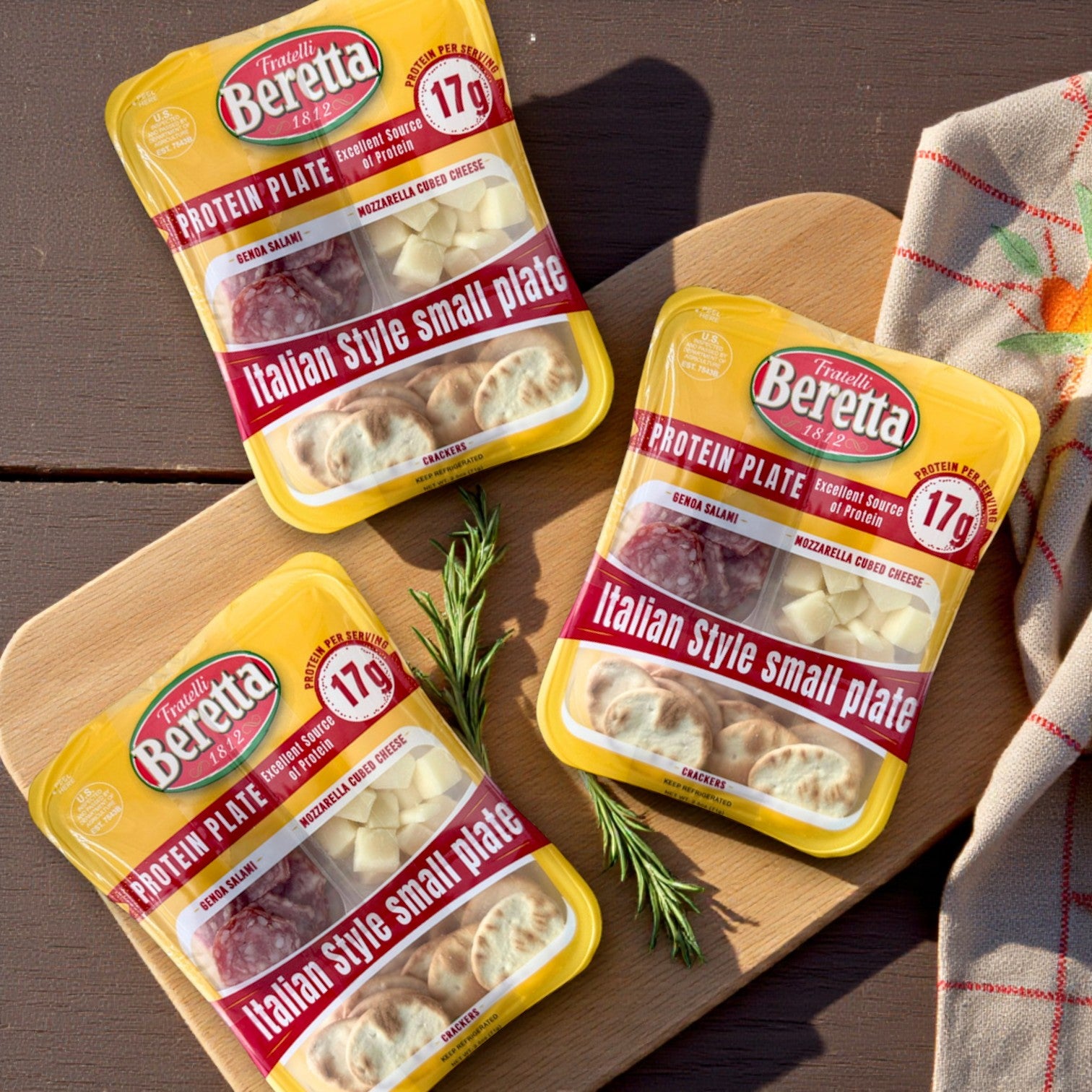 Fratelli Beretta Italian Style Protein Plate 2.5 oz. – 5 Small Plates per Pack (3 Total Packs)