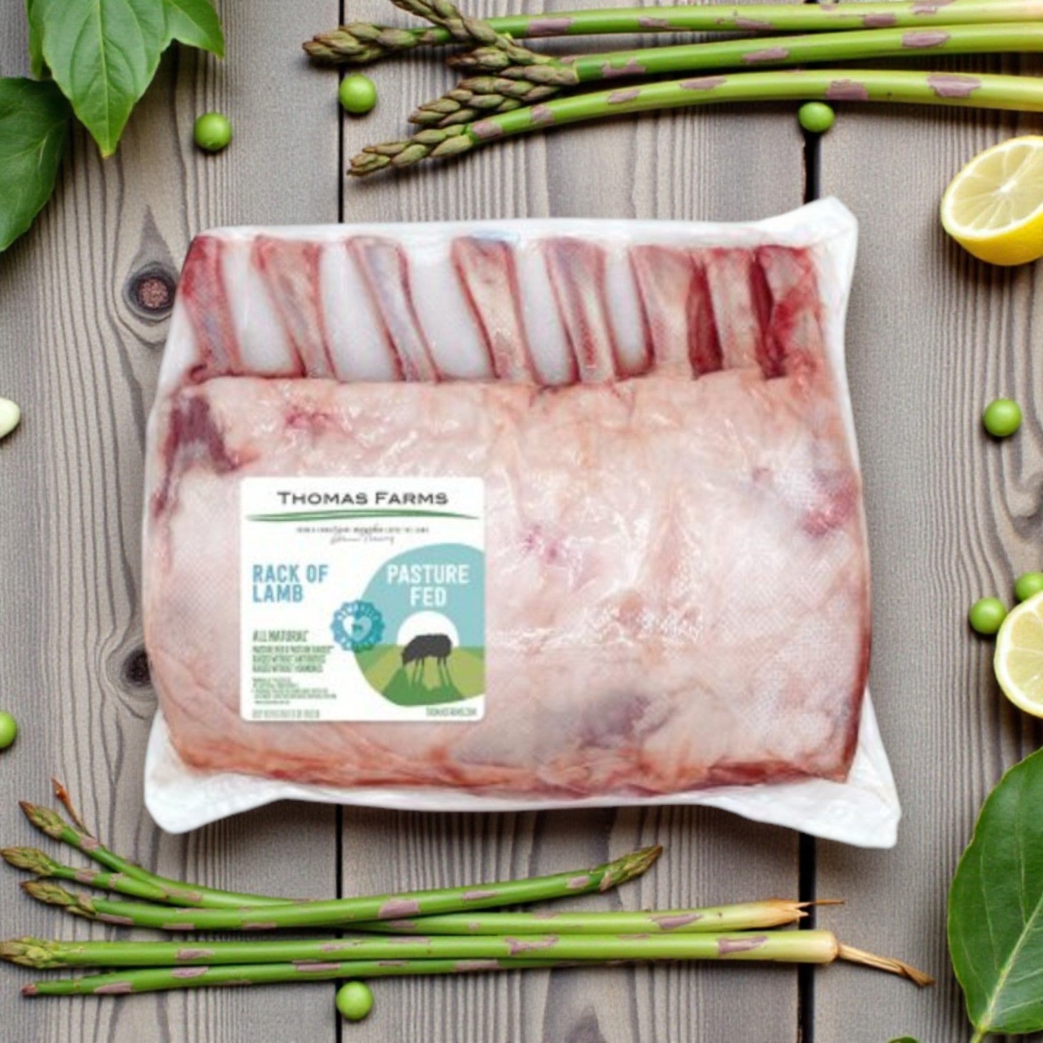 Thomas Farms Frenched Lamb Rack – Approx. 2.25 lbs