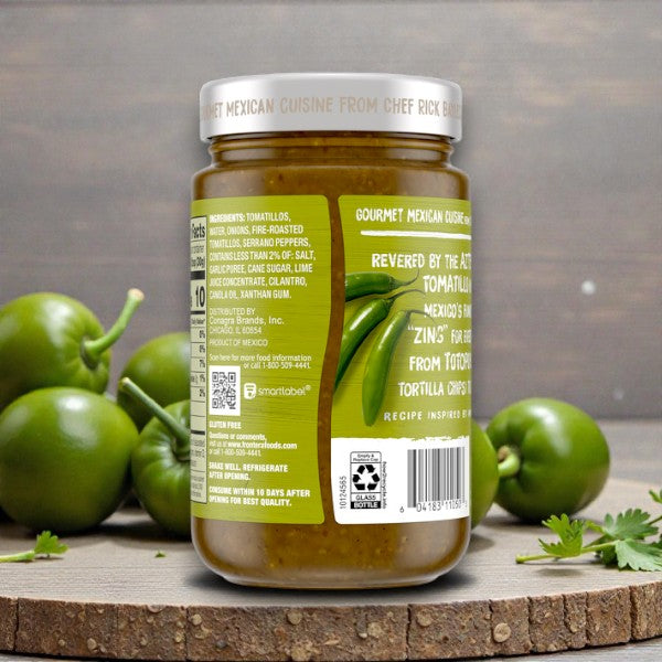 Frontera Gourmet Mexican Medium Tomatillo Salsa – 16 oz