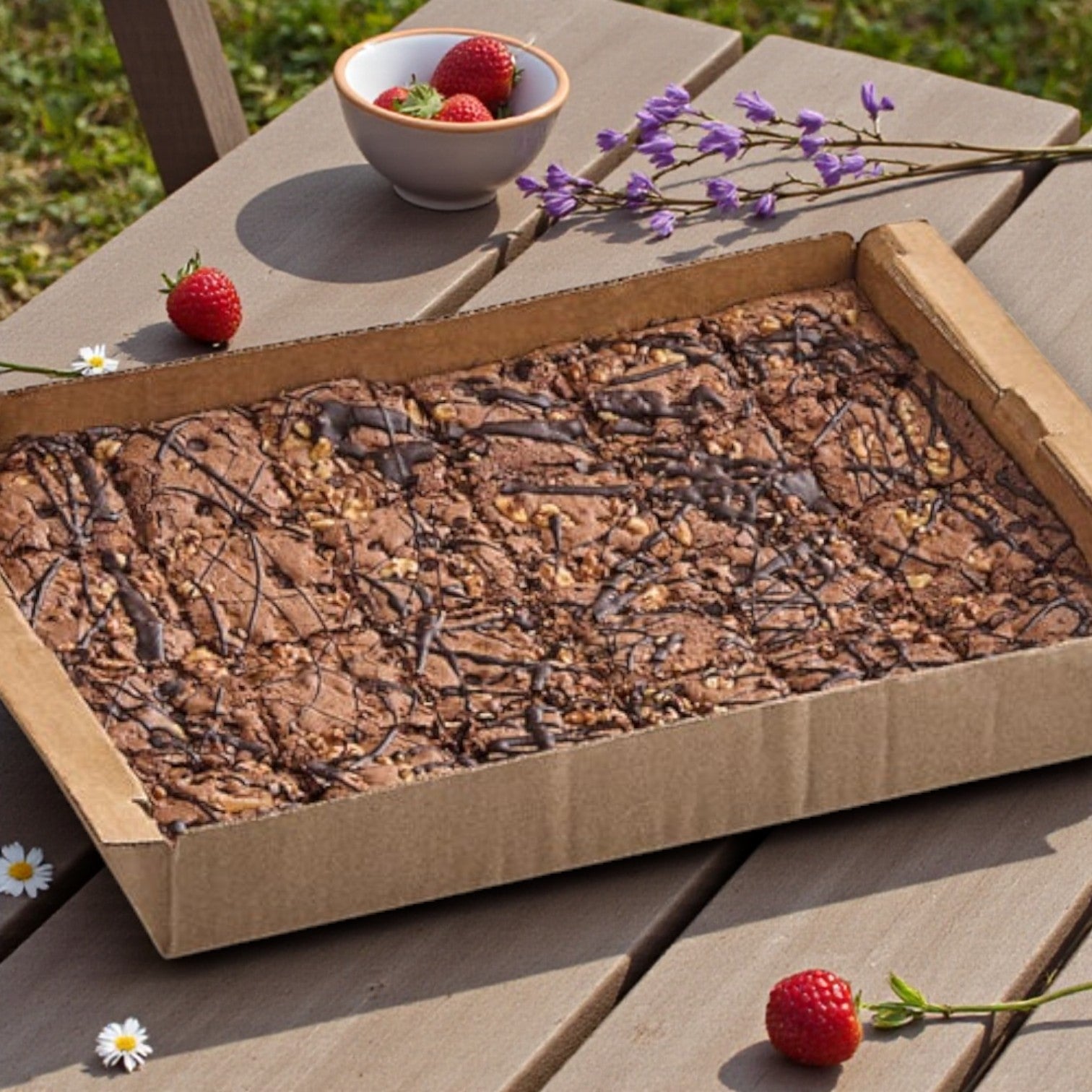 Frozen David’s Cookies – Rocky Road Brownies, 24 Count