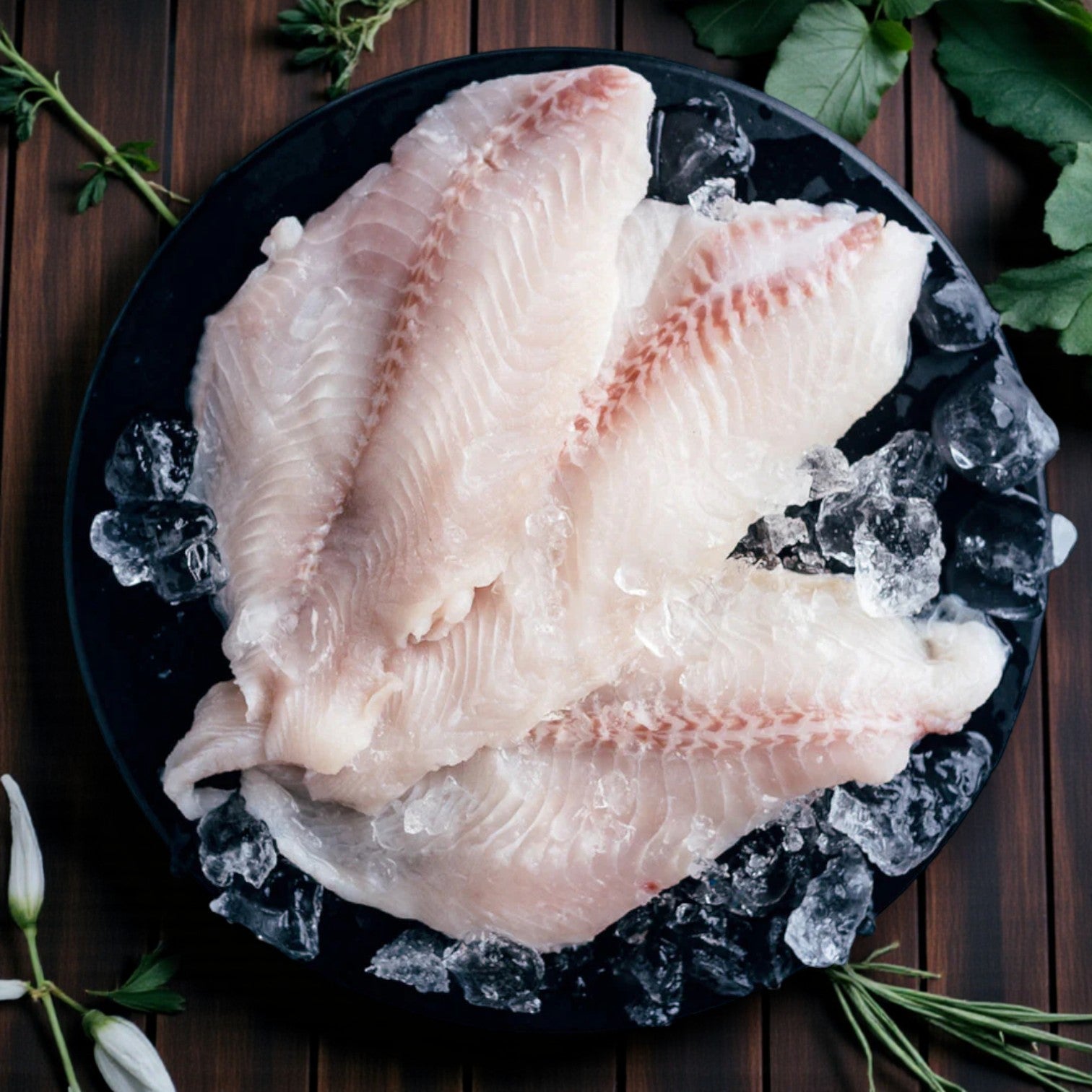 Frozen IQF Catfish Fillets, 3–5 oz (Product of China) – 15 lb Case