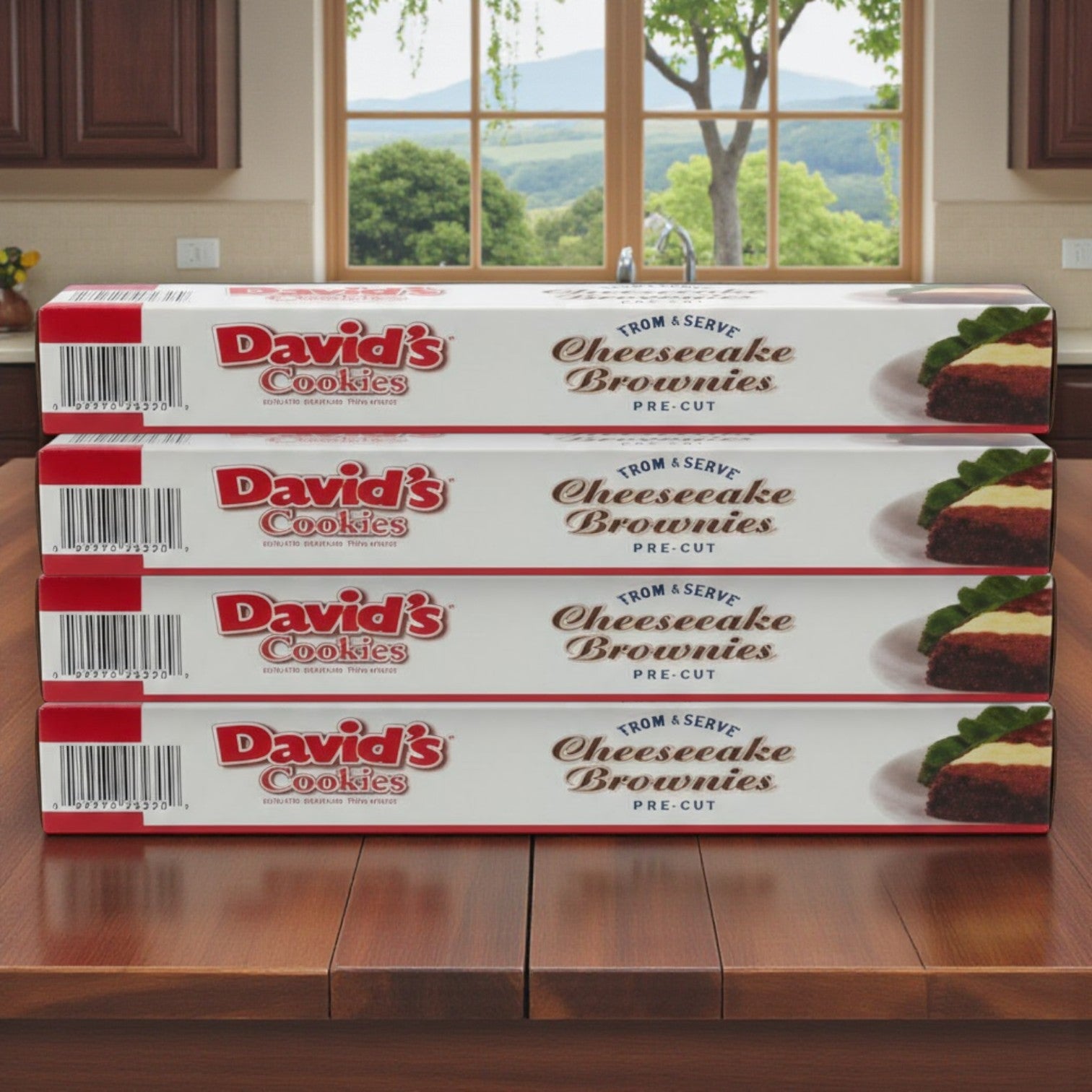 Frozen David’s Cookies – Cheesecake Brownies, 24 Count (Case of 4 Packs)