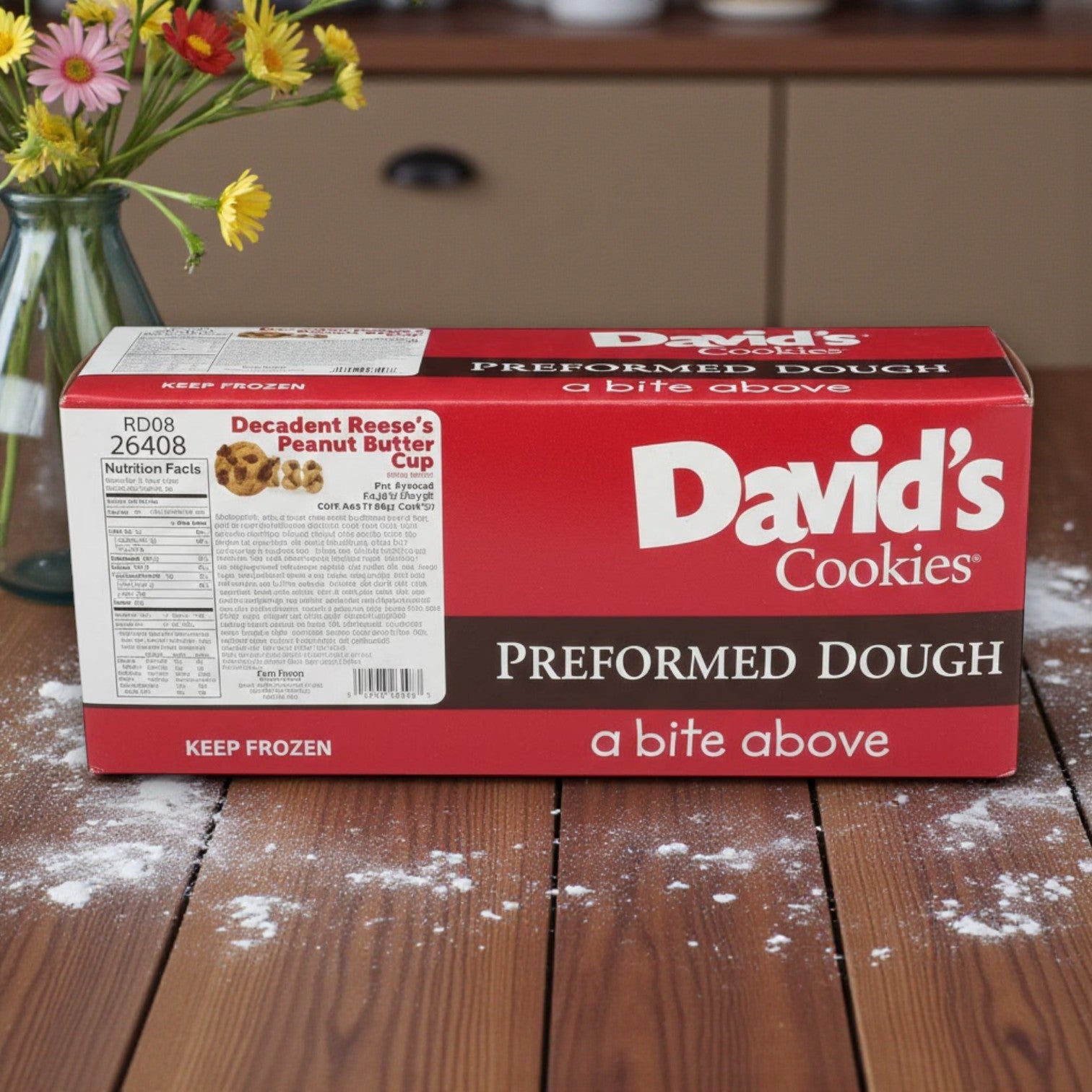 Frozen David’s Cookies – Peanut Butter with Reese’s® Cookie Dough, 4.5 oz Each (45 Count)