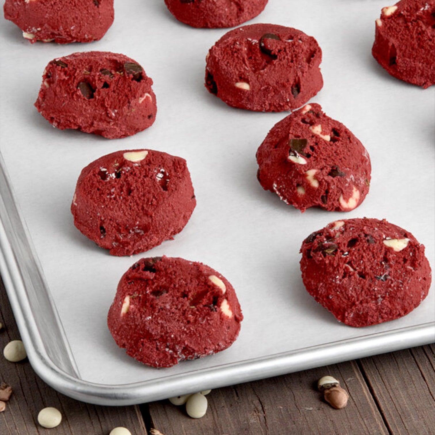 Frozen David's Cookies – Red Velvet Decadent Cookie Dough, 1.5 oz Each