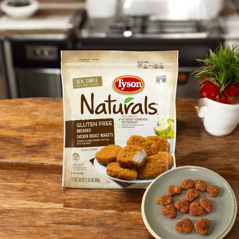 Tyson Naturals Gluten Free Breaded Chicken Breast Nuggets, 20 oz. - 1 Bag