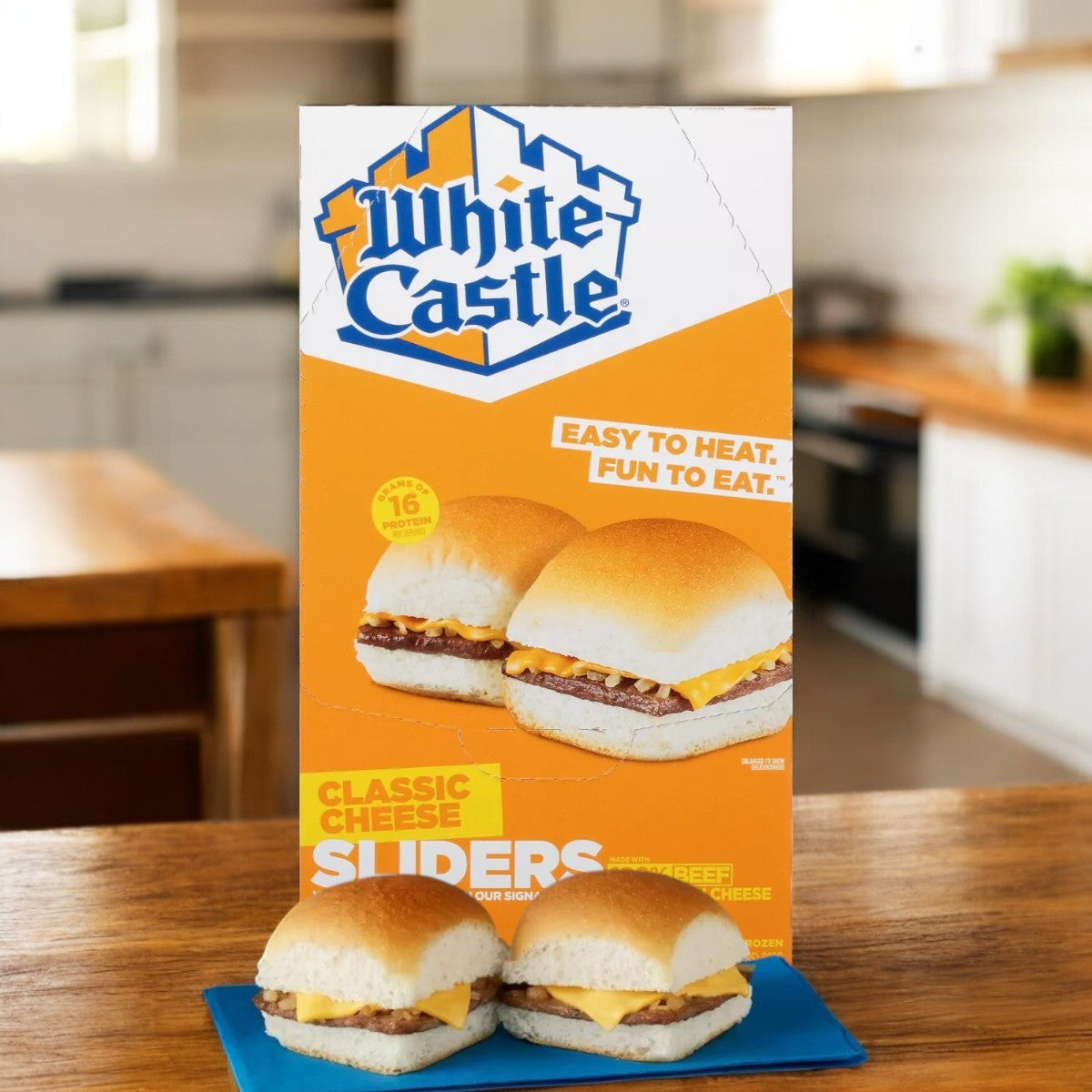 White Castle Microwaveable Frozen Cheeseburger Sliders- 1 Count