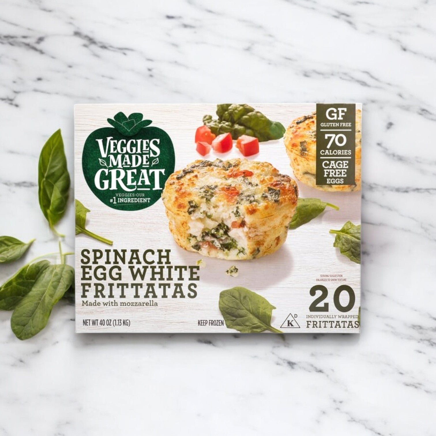 Veggies Made Great Garden Lites Vegetarian Spinach & Egg White Frittata (20-Count)